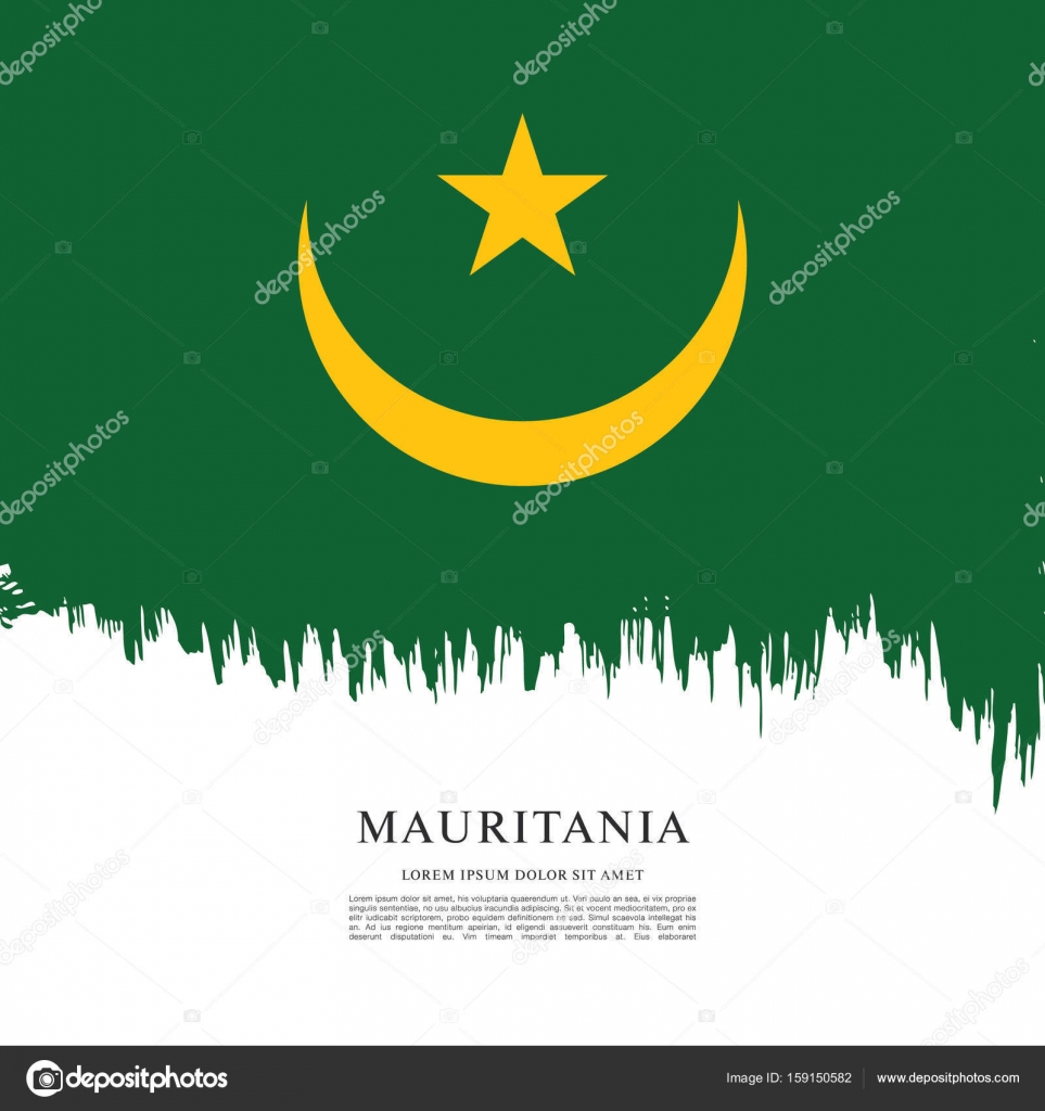 Flag of Mauritania background — Stock Vector © Igor_Vkv #159150582