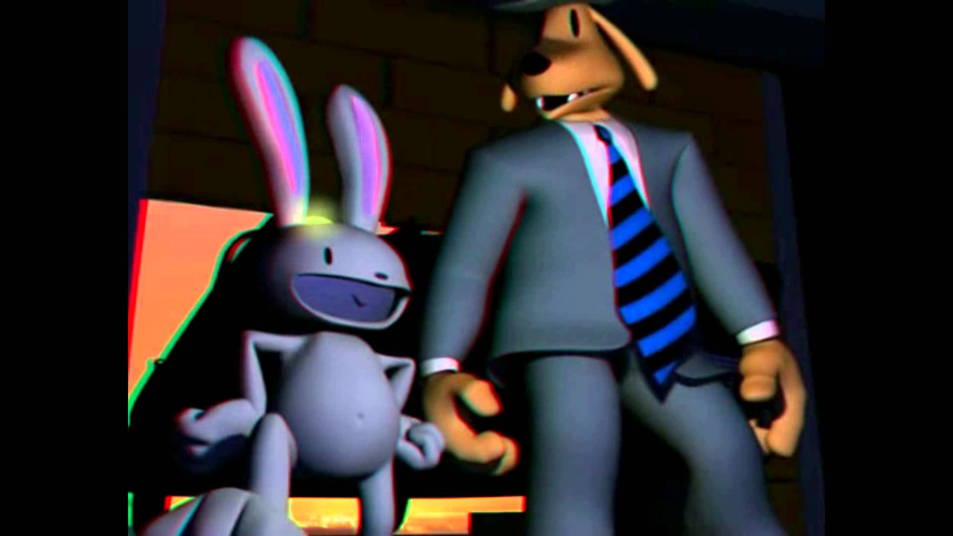 Sam & Max 3D Intro Anaglyph Red/Cyan - YouTube