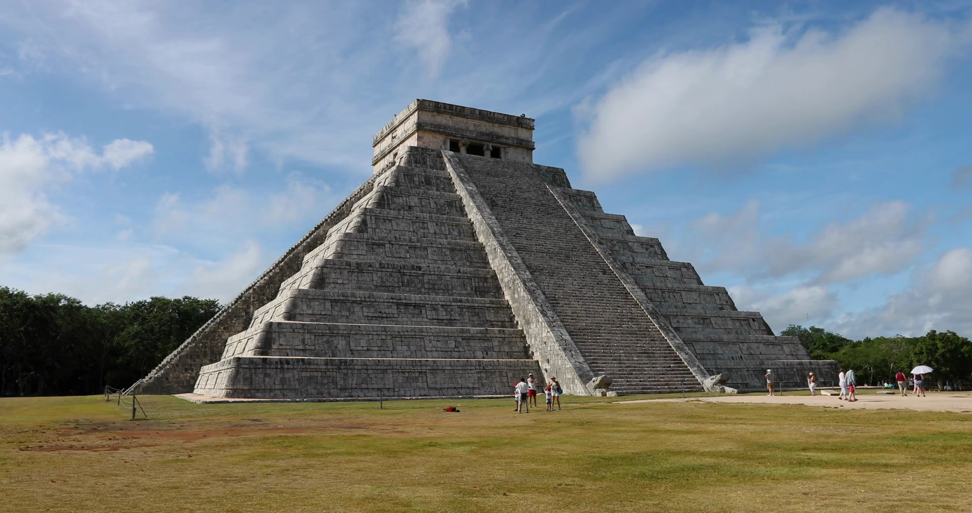 Mexico Chichen Itza El Castillo Pyramid Tourism Dci 4K 239. Pre ...