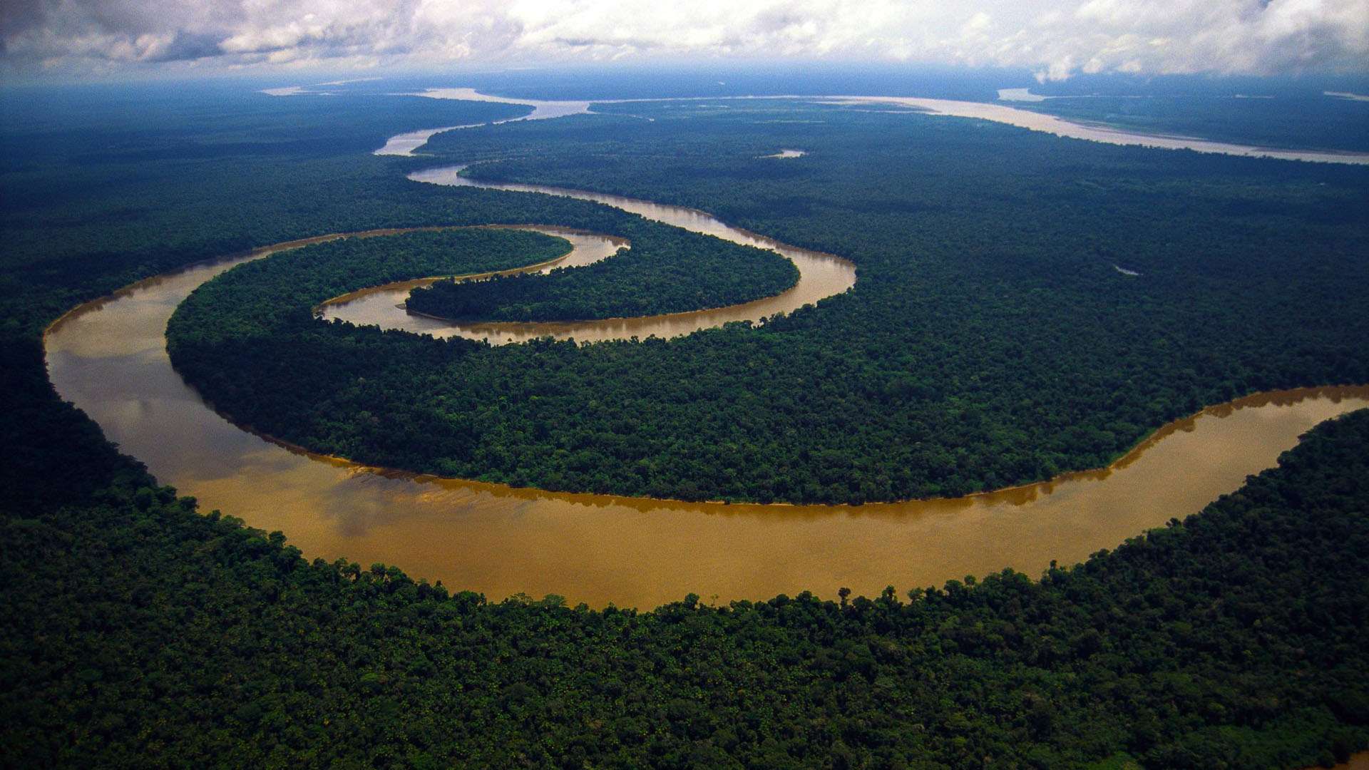 Meandering River Tigre, Peruvian Amazon HD Wallpaper » FullHDWpp ...