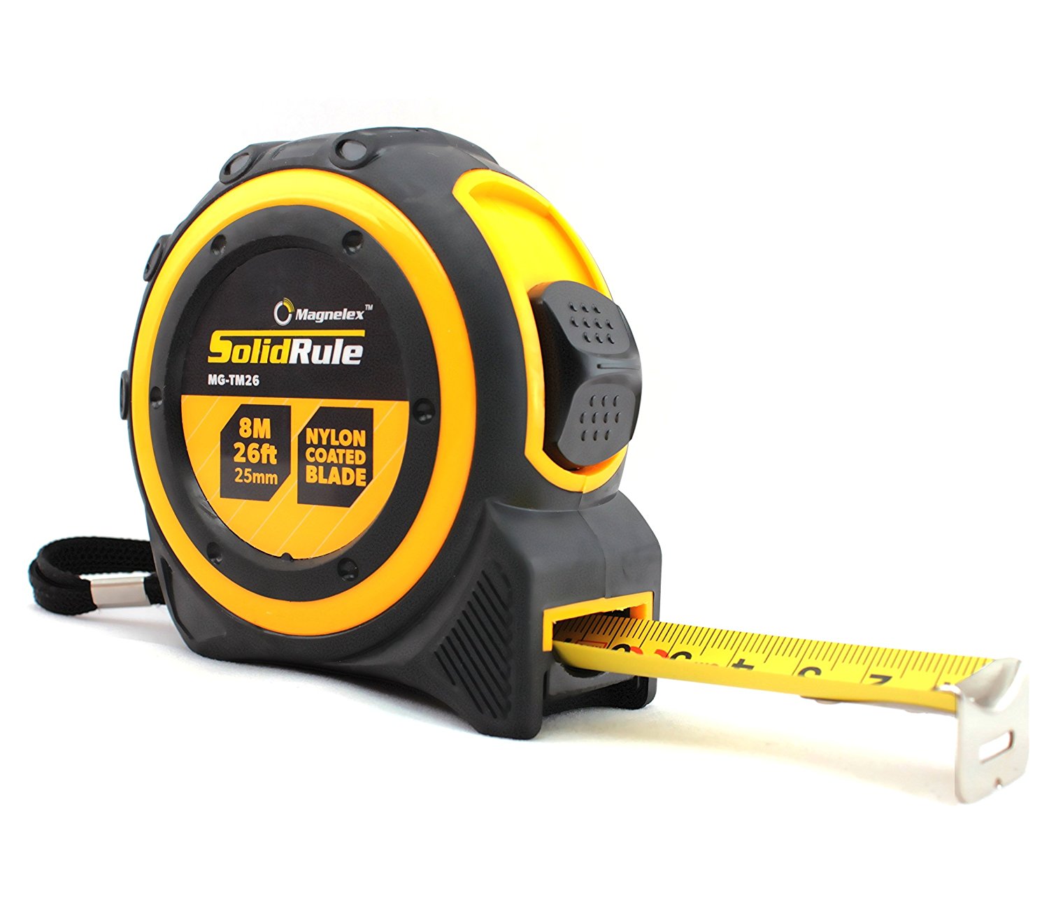 Tape Measure 26-Foot (8m) by Magnelex, Inches and Metric Measuring ...