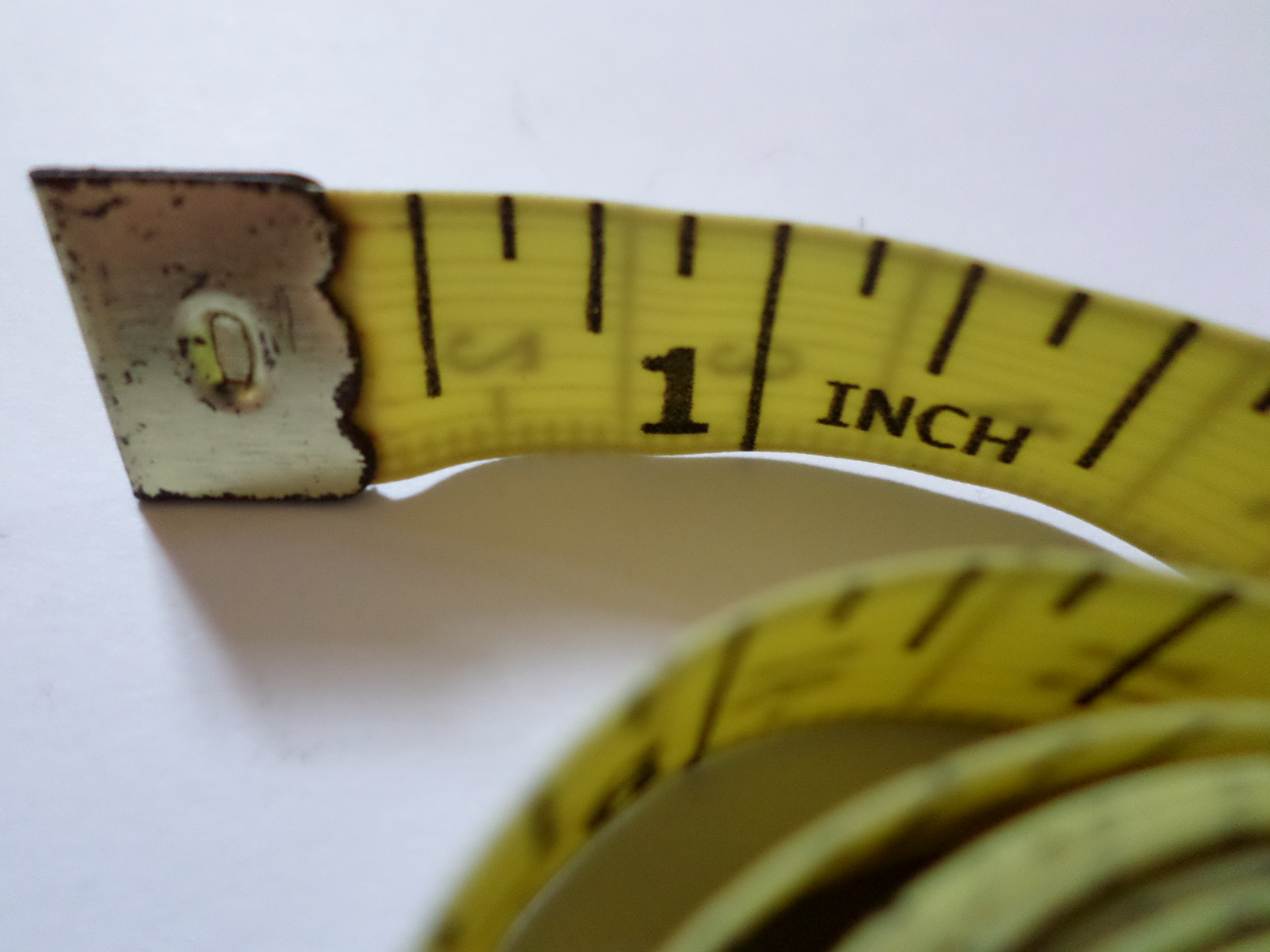 Measuring tape close up photo