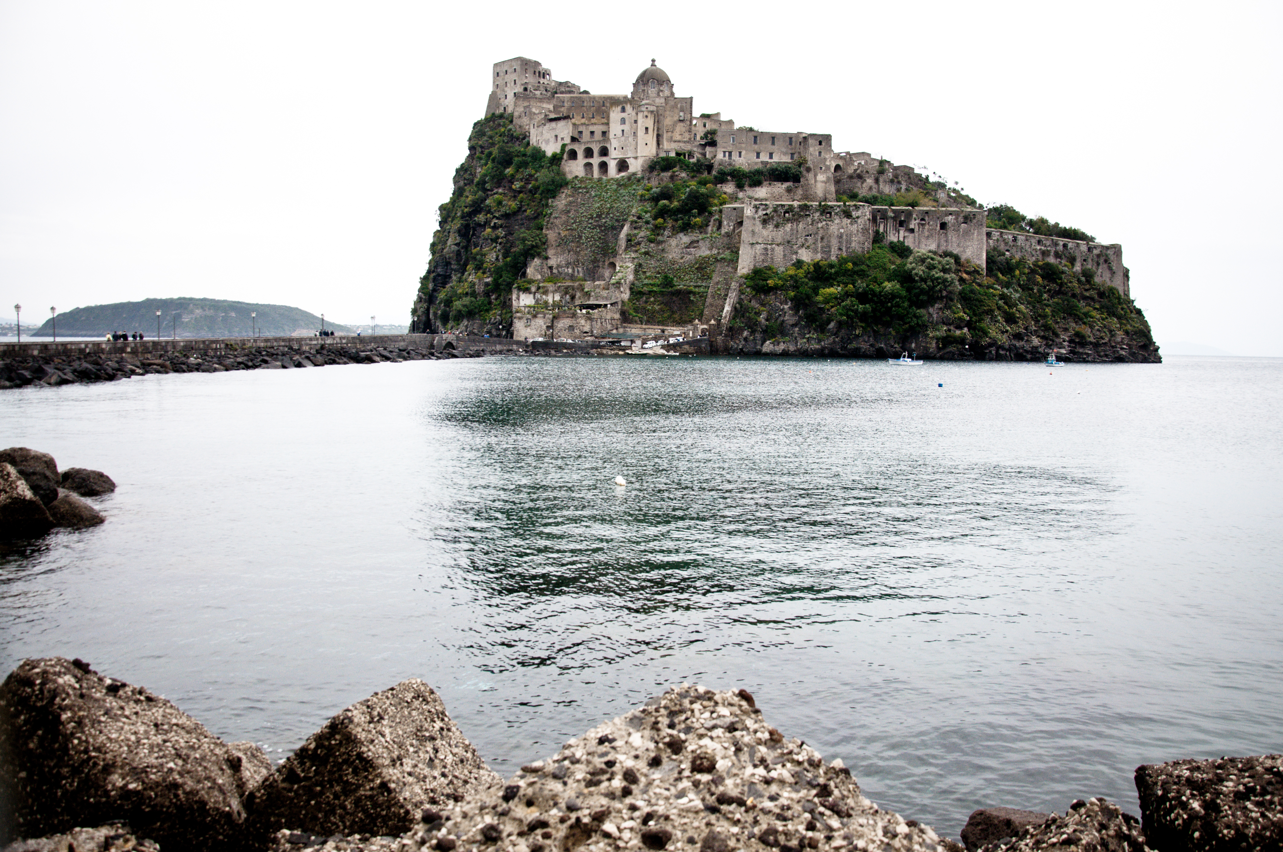 Medieval aragonese castle, ischia photo