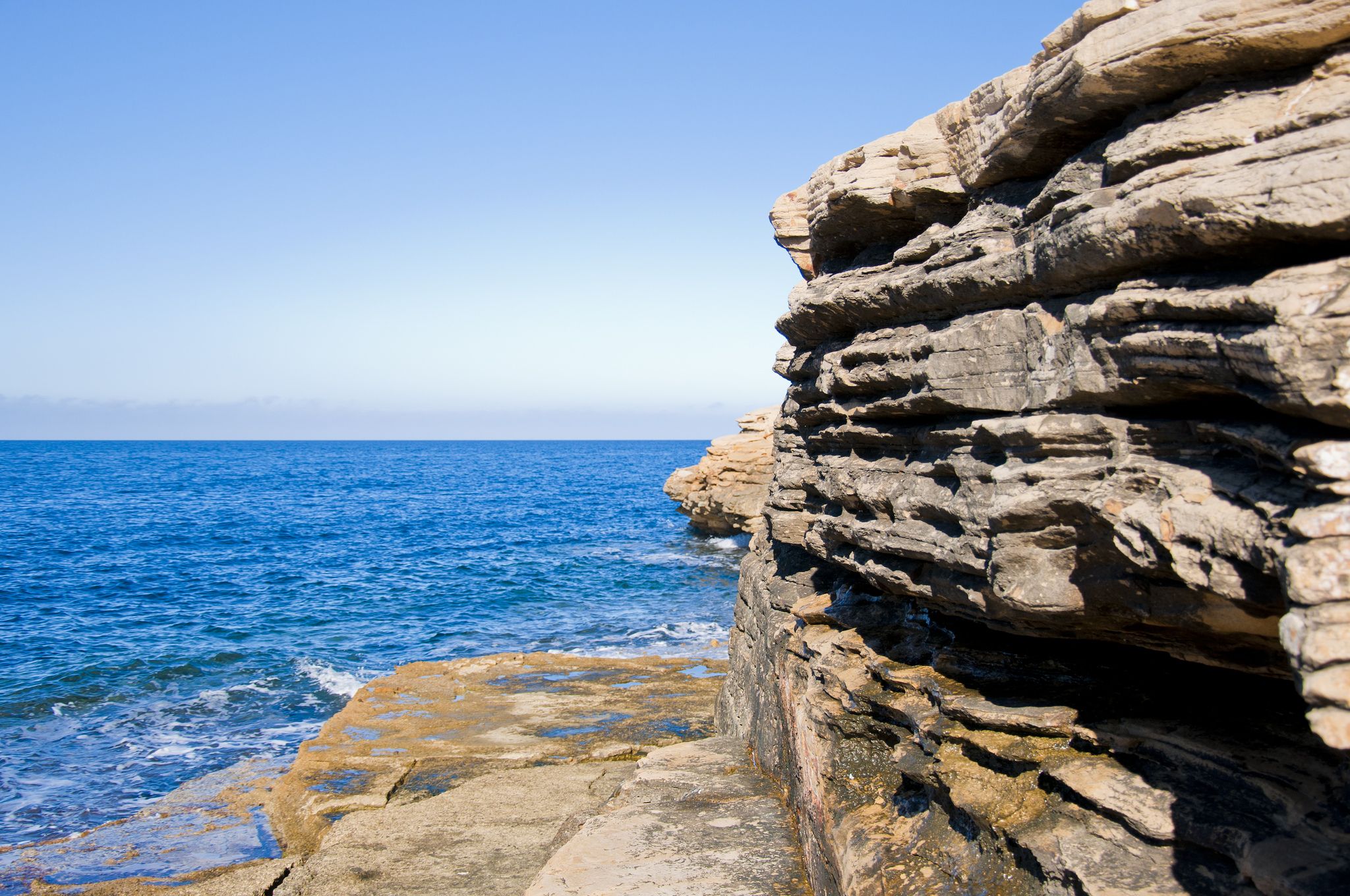 Punta Galera is an amazing bay surrounded by stone formations ...