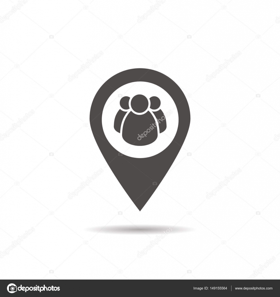 Meeting point location icon — Stock Vector © bsd #149155564