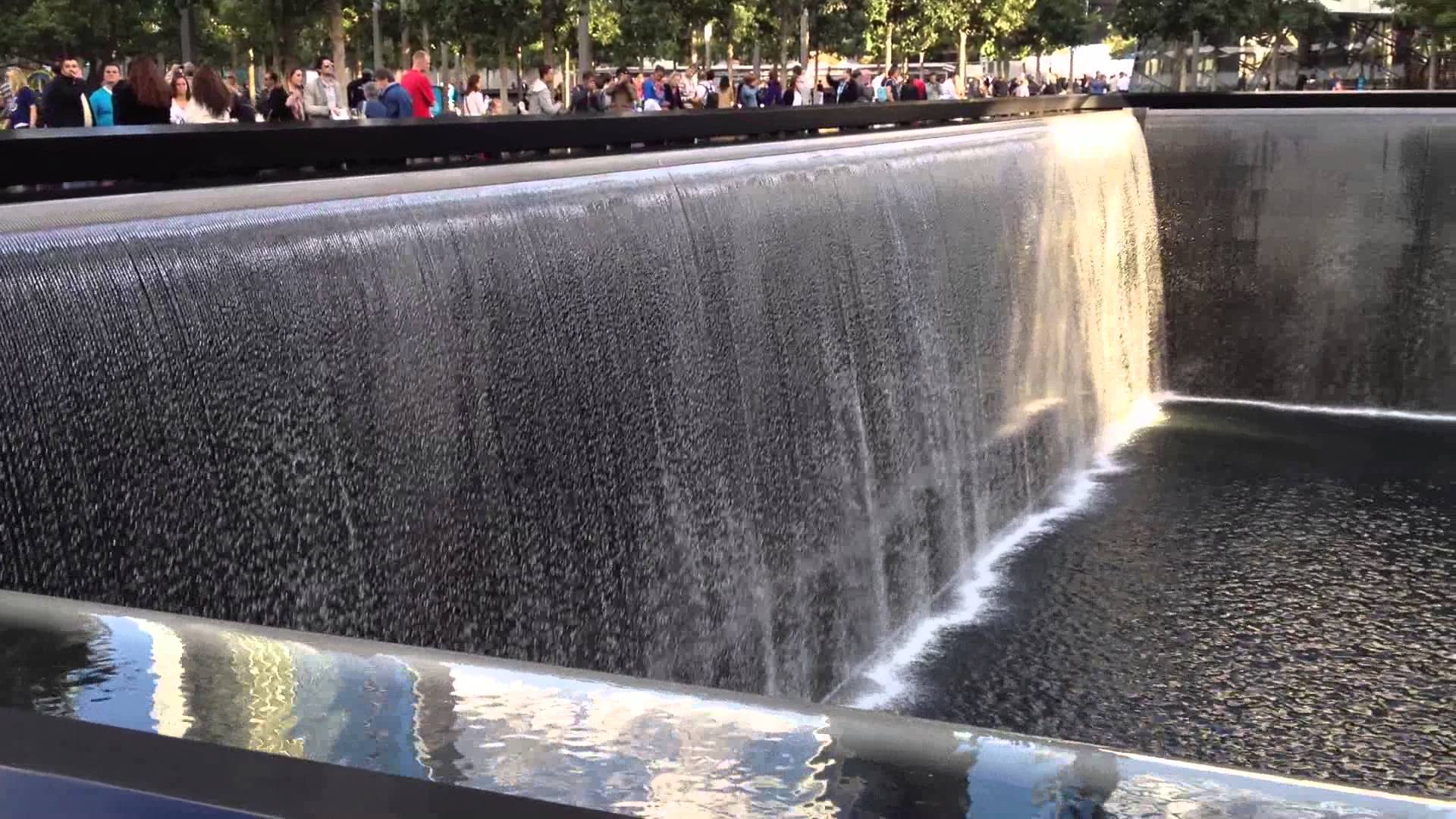 9/11 Memorial Waterfall - YouTube