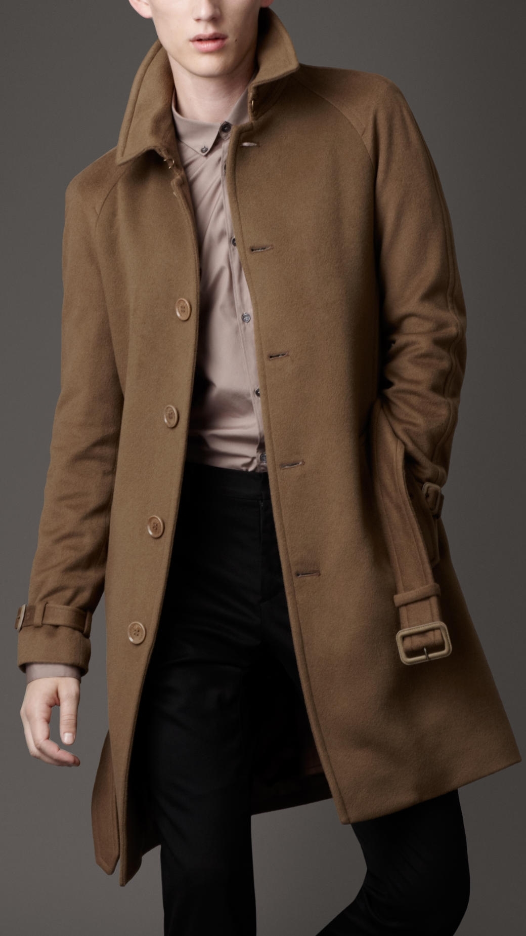 Burberry London Men's Fine Cashmere Trench Coat | Men's Fashion for ...