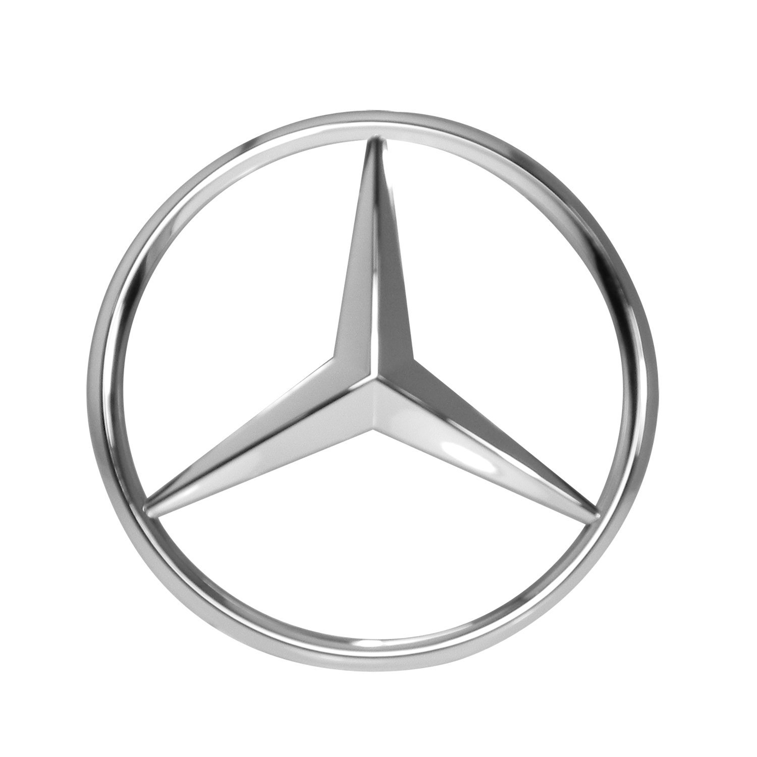 Amazon.com: Mercedes-Benz Chrome Front Grill Star Emblem for C-Class ...