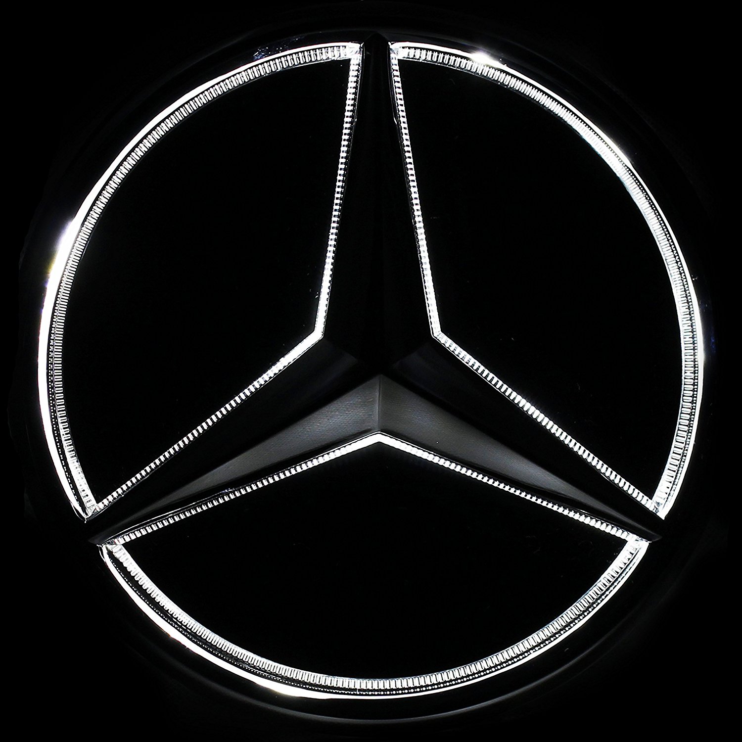 Amazon.com: JetStyle LED Emblem for Mercedes Benz 2011-2018, Front ...