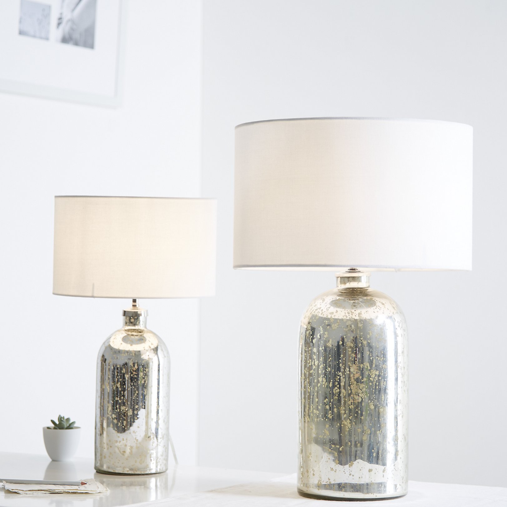 Mercury Small Bottle Table Lamp | Small bottles, White company and ...
