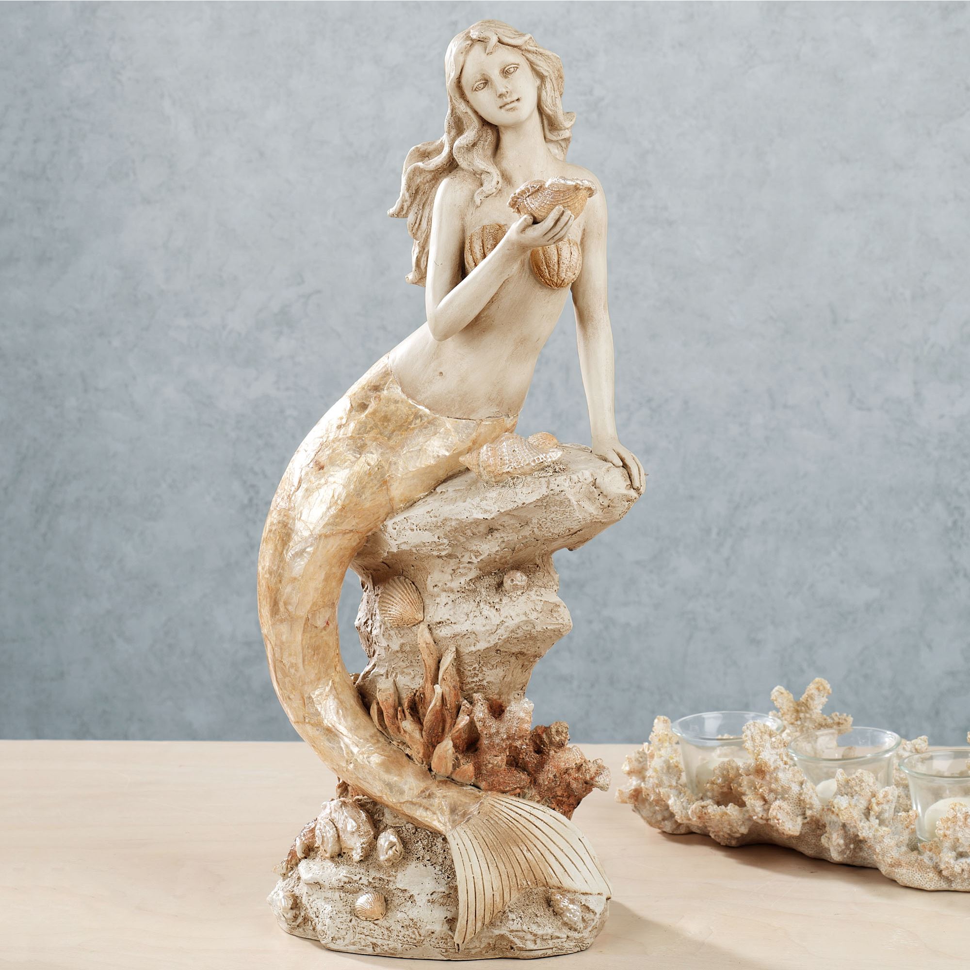 Moonlight Mermaid Table Sculpture