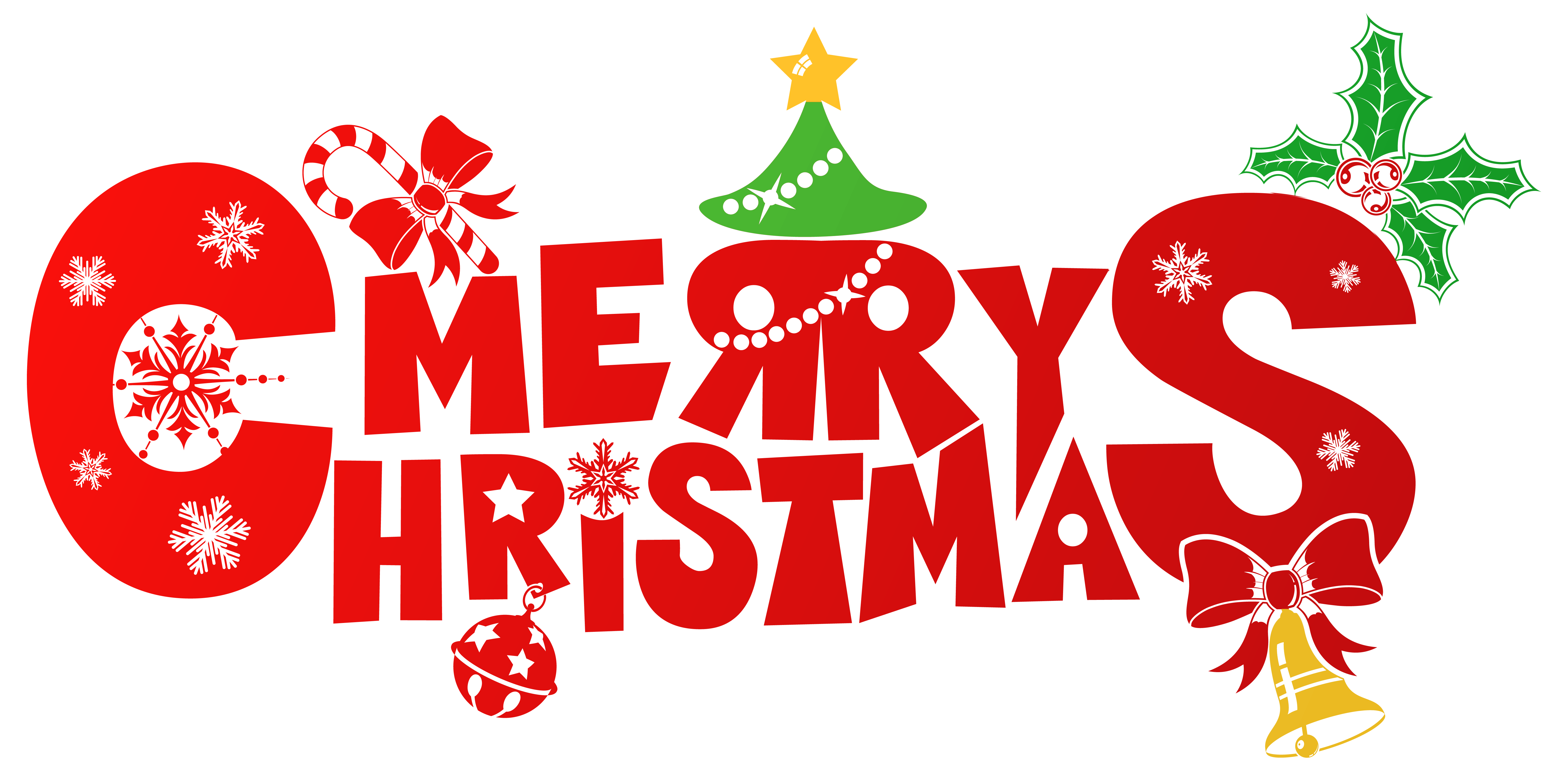 Red Merry Christmas PNG Clipart Image | Gallery Yopriceville - High ...