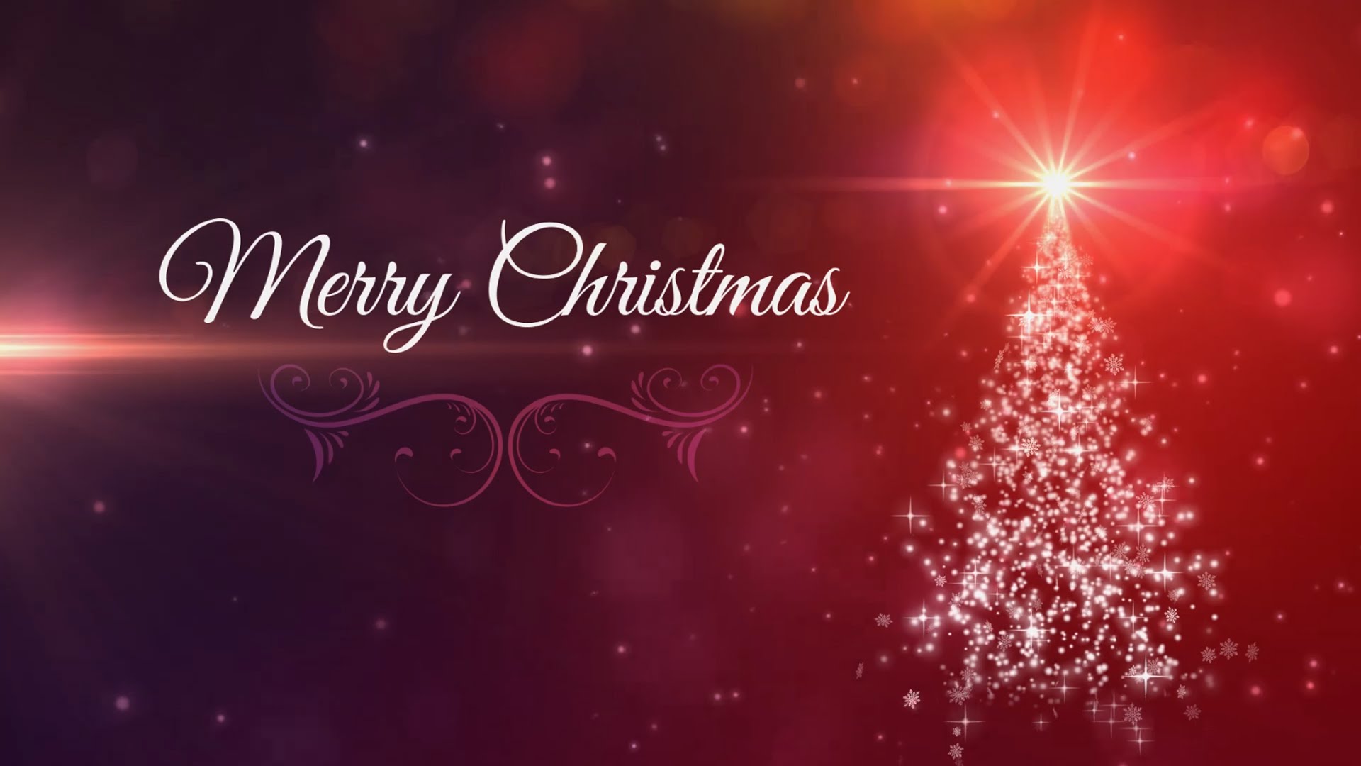 Merry Christmas - Animated Background Loop - Christmas Card - YouTube