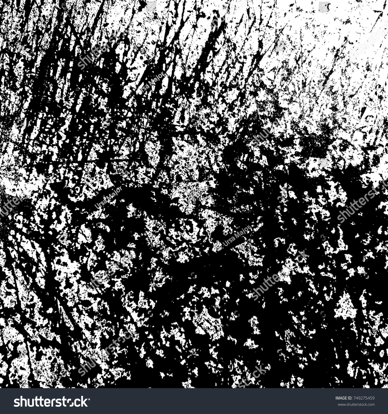 Grunge Dark Messy Background Distressed Black Stock Vector 749275459 ...