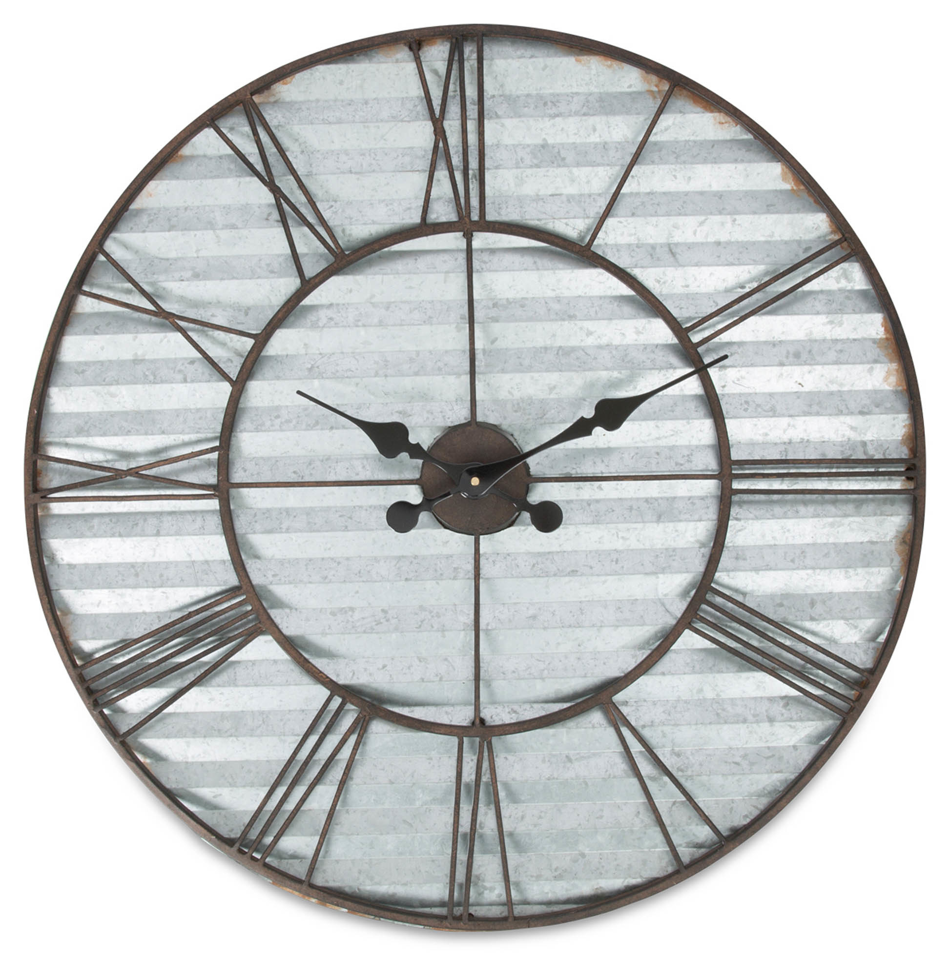 Industrial Sheet Metal Wall Clock | Temple & Webster