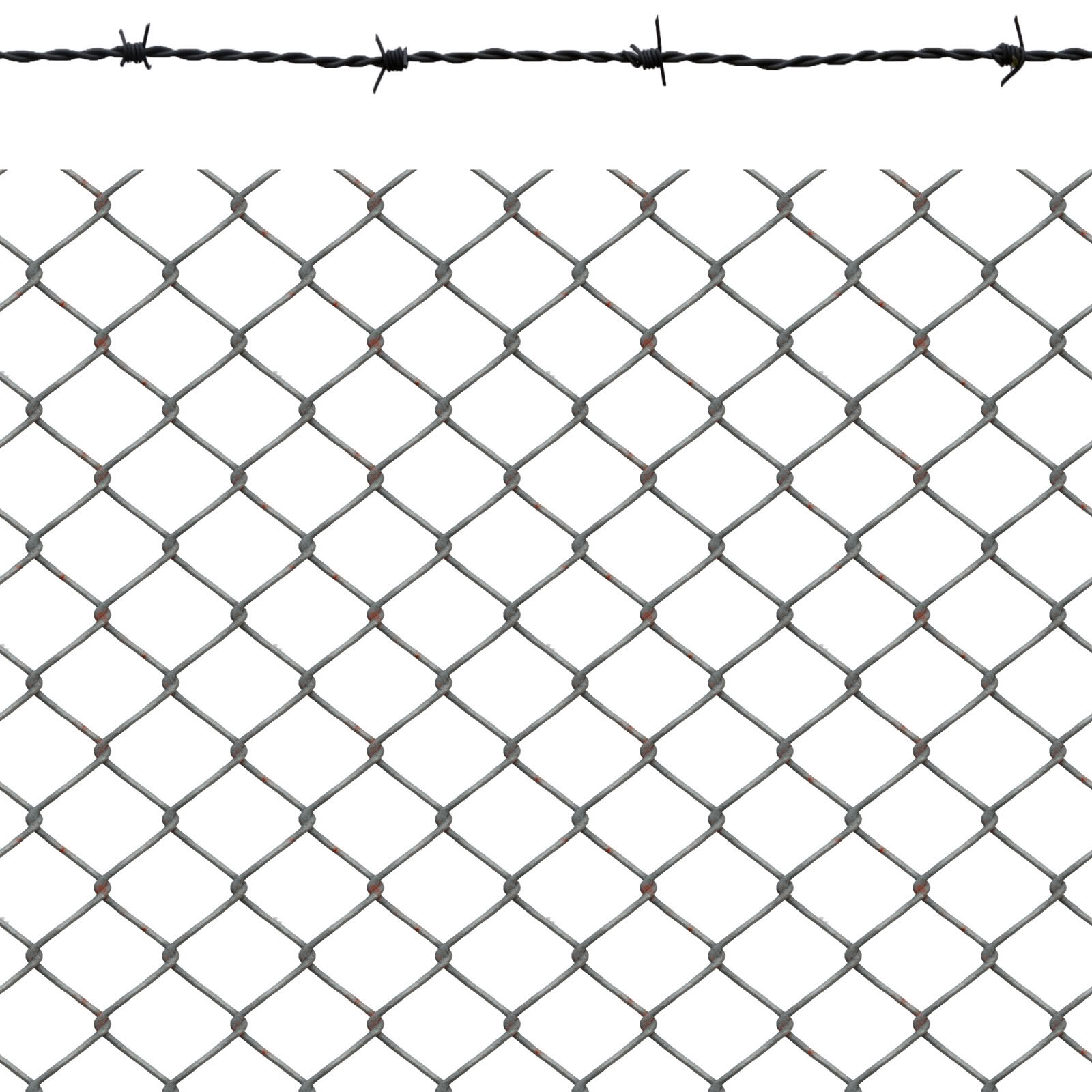 Modular chain link fence WIP — polycount