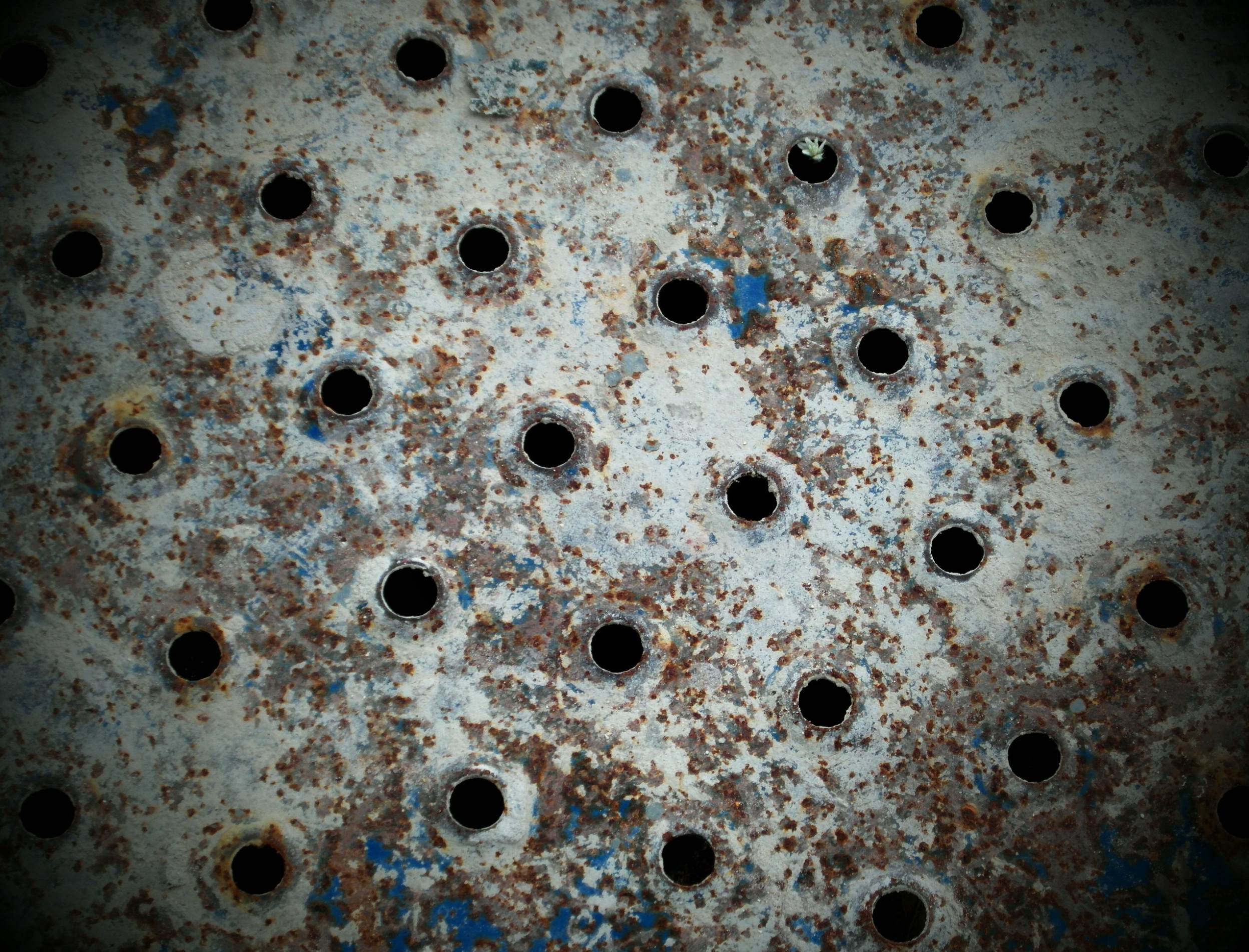Metal Holes Rusted Background, Sheet, Old, Panel, Perforated, HQ Photo