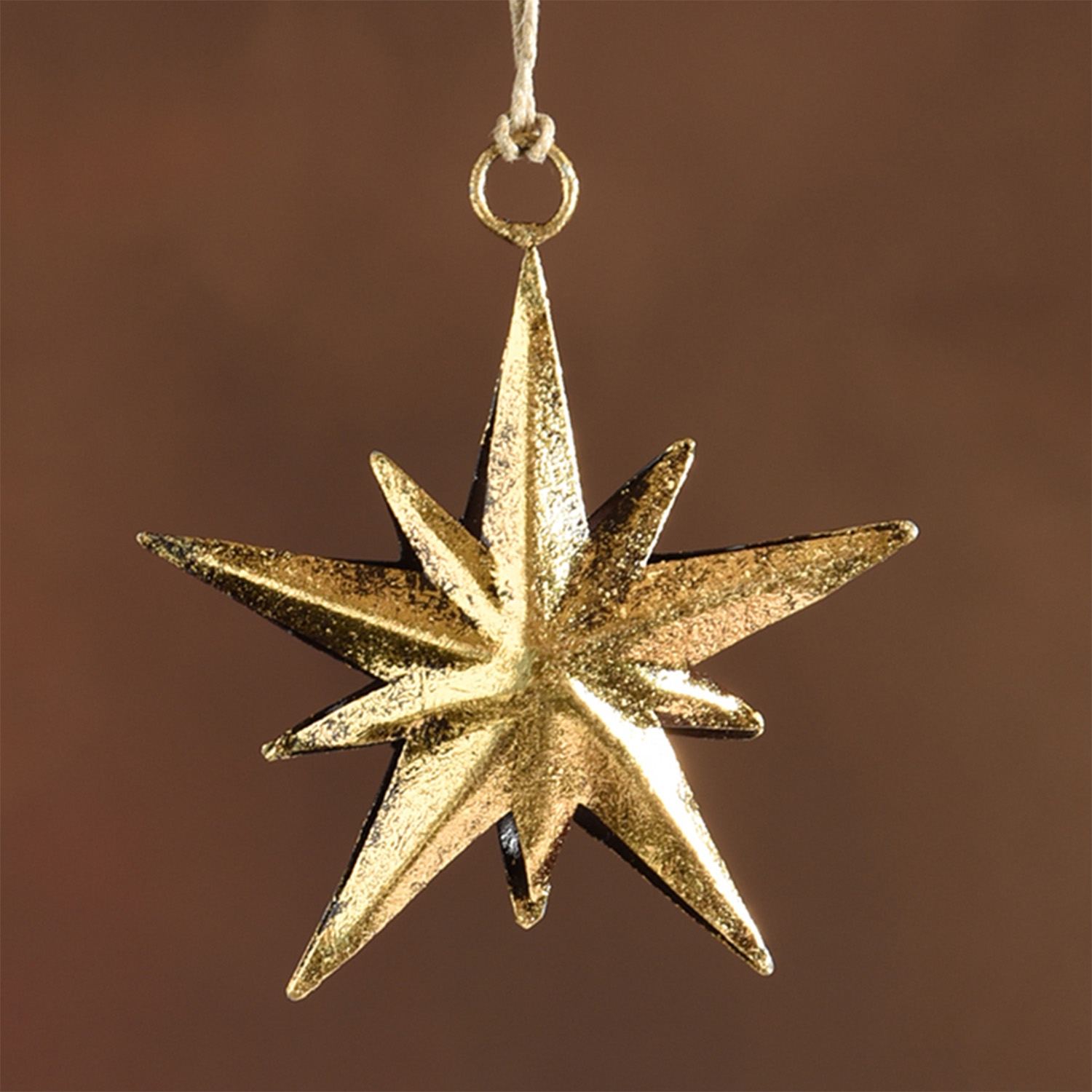Small Northern Star Metal Ornament Set of 4 by HomArt - Seven Colonial
