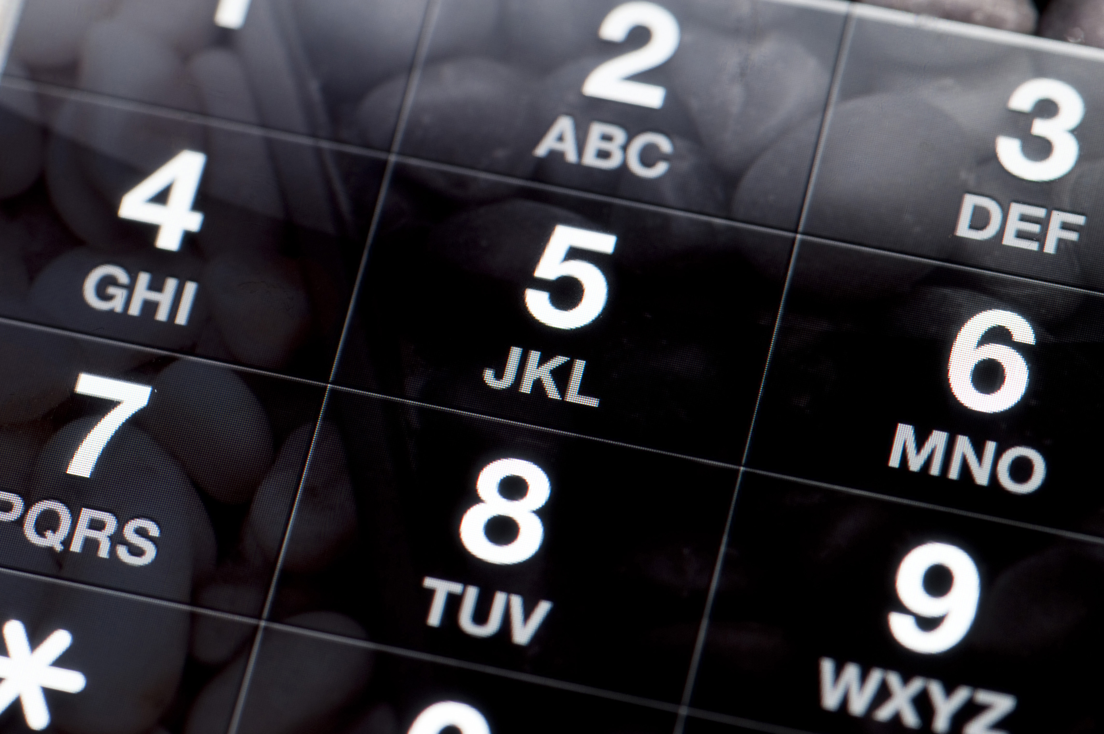 Image of Black and White Dial Pad of a Mobile Phone | Freebie ...