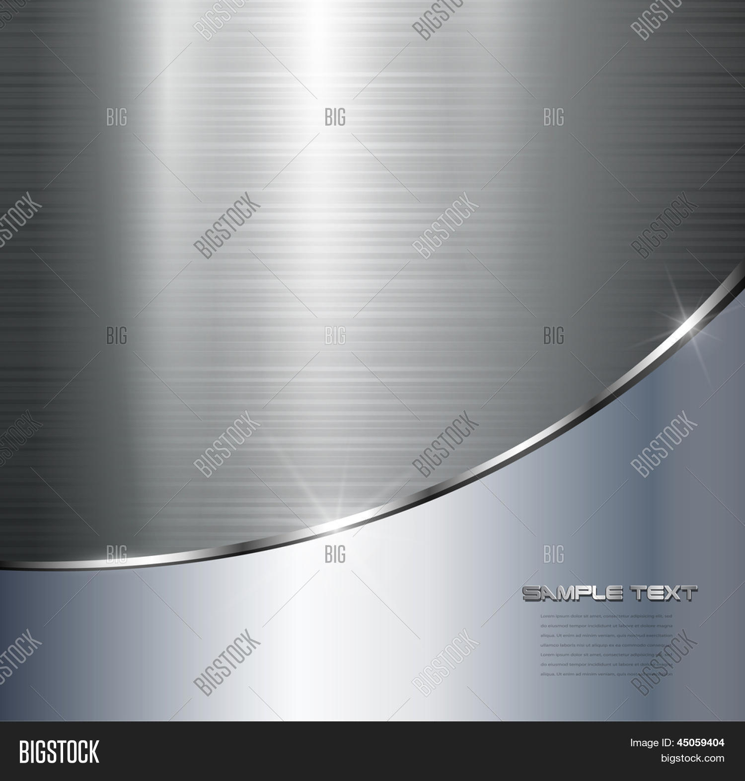 Metallic Background Polished Steel Vector & Photo | Bigstock