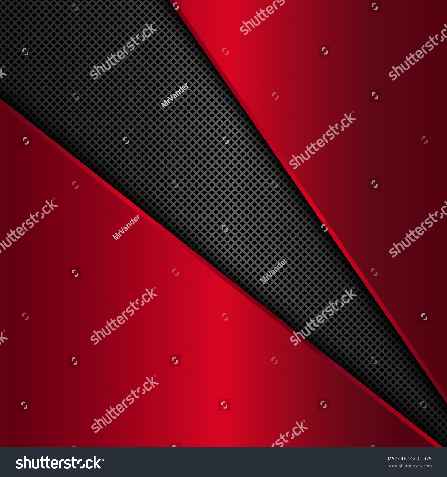 Red Black Metallic Background Abstract Vector Stock Vector 442209475 ...