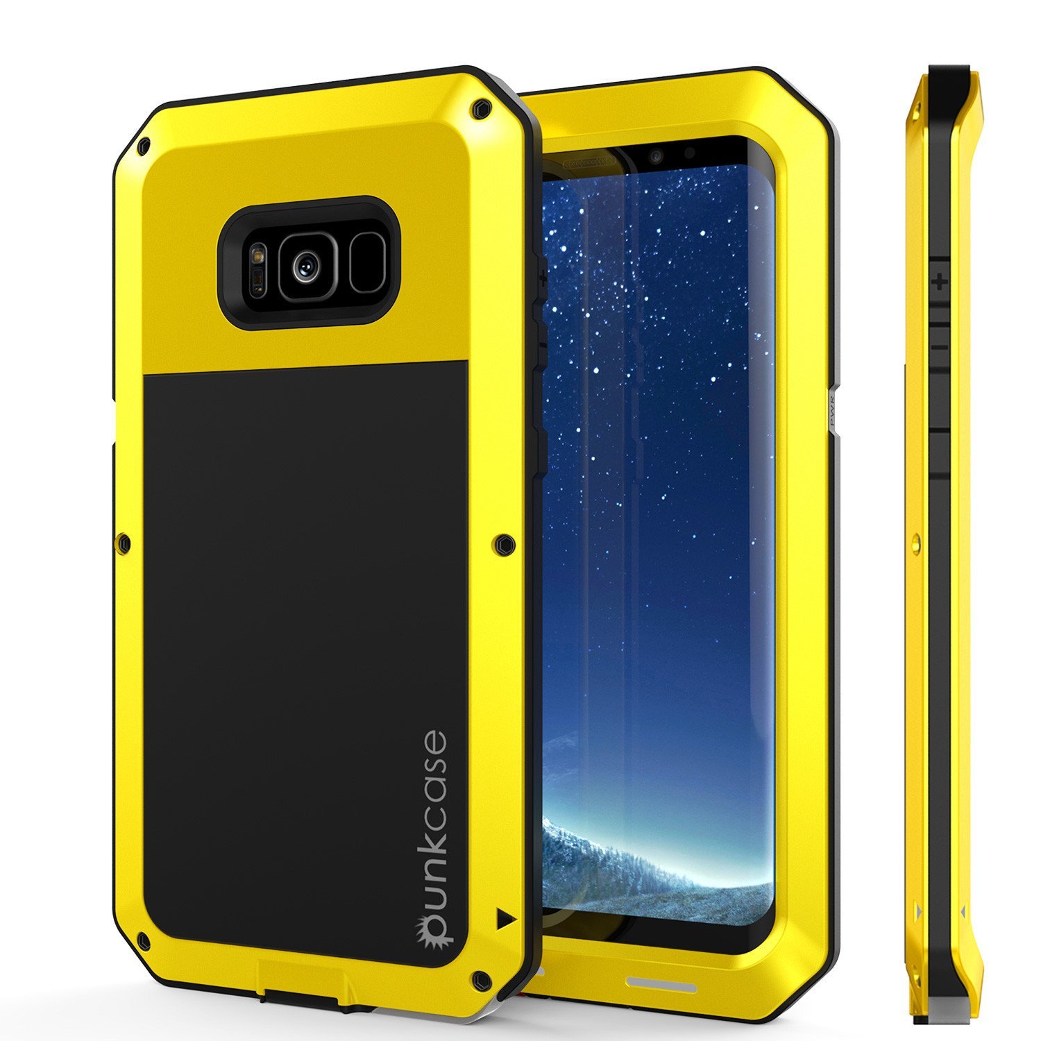 Galaxy Note 8 Case, PUNKcase Metallic Neon Shockproof Slim Metal Armor