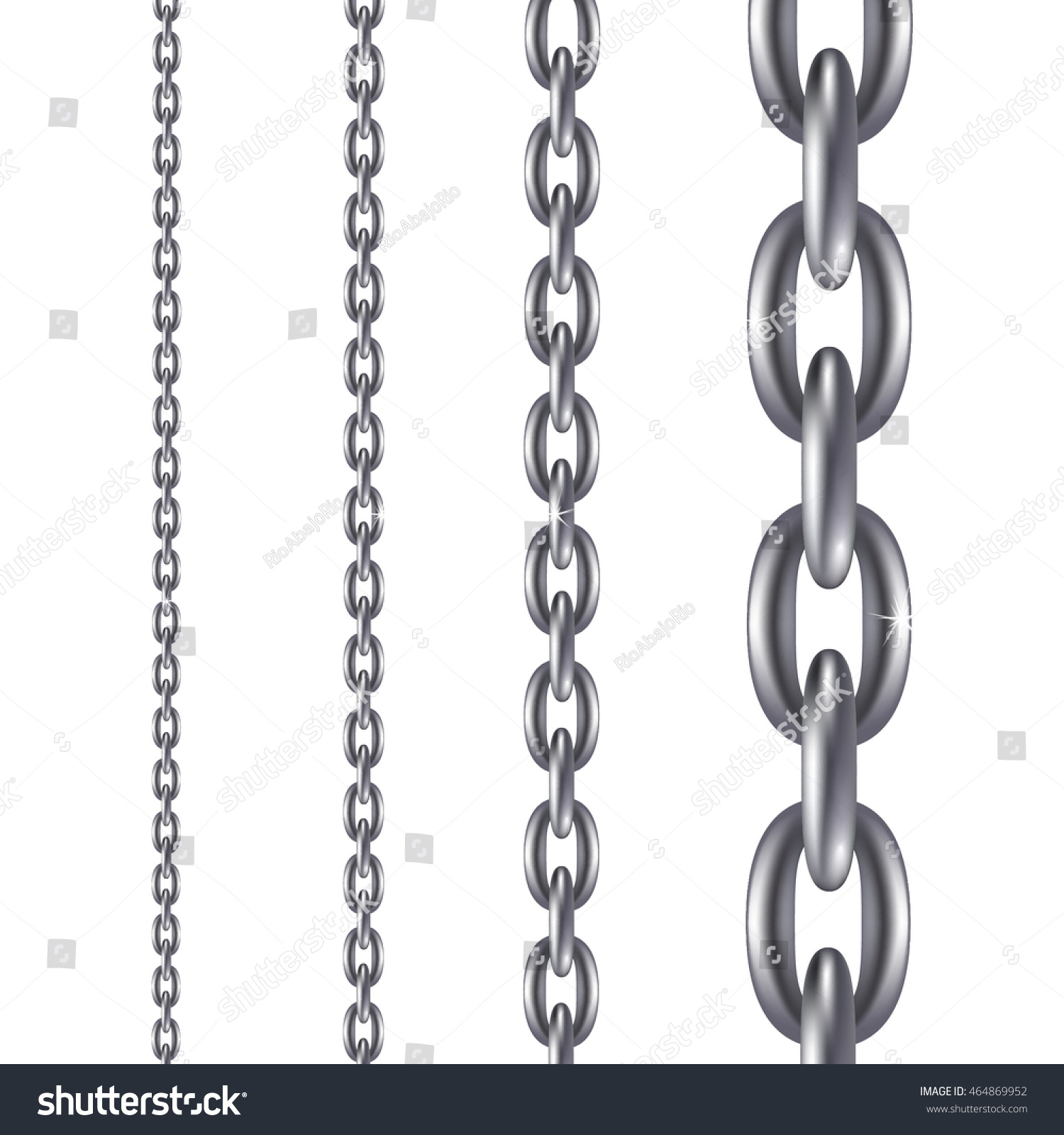 Mesh Silver Chain Vector Metallic Chain Vectores En Stock 464869952 ...