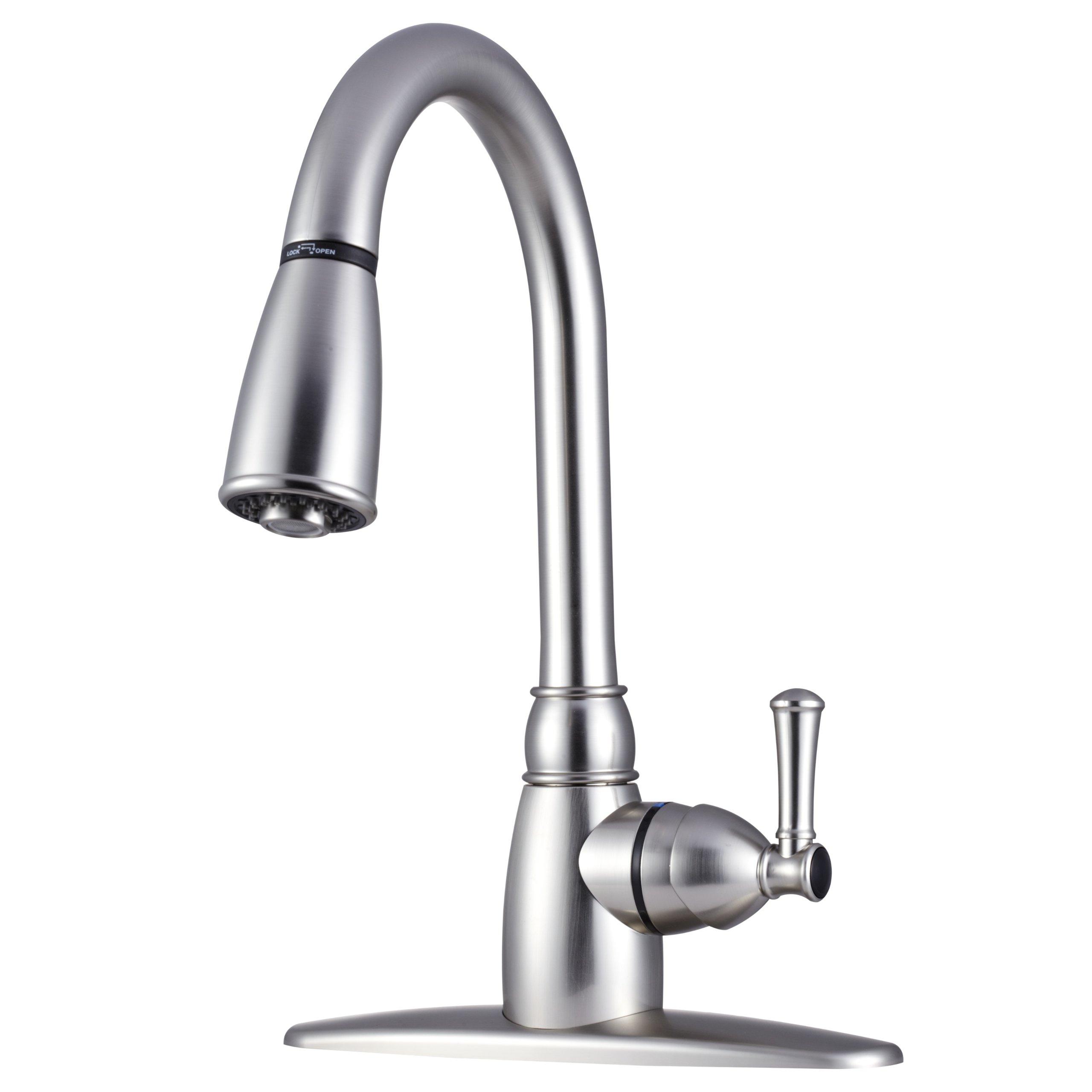 Dura Faucet (DF-PK160-SN) Non-Metallic Pull-Down RV Kitchen Faucet ...