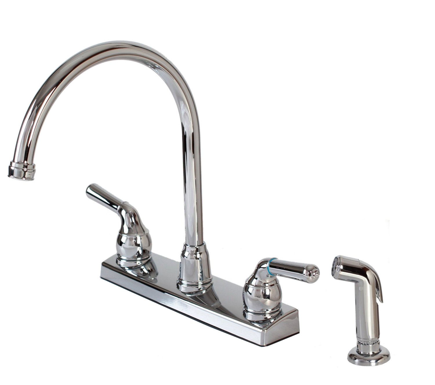 Hardware House 122009 2-Handle Non-Metallic Kitchen Faucet with ...