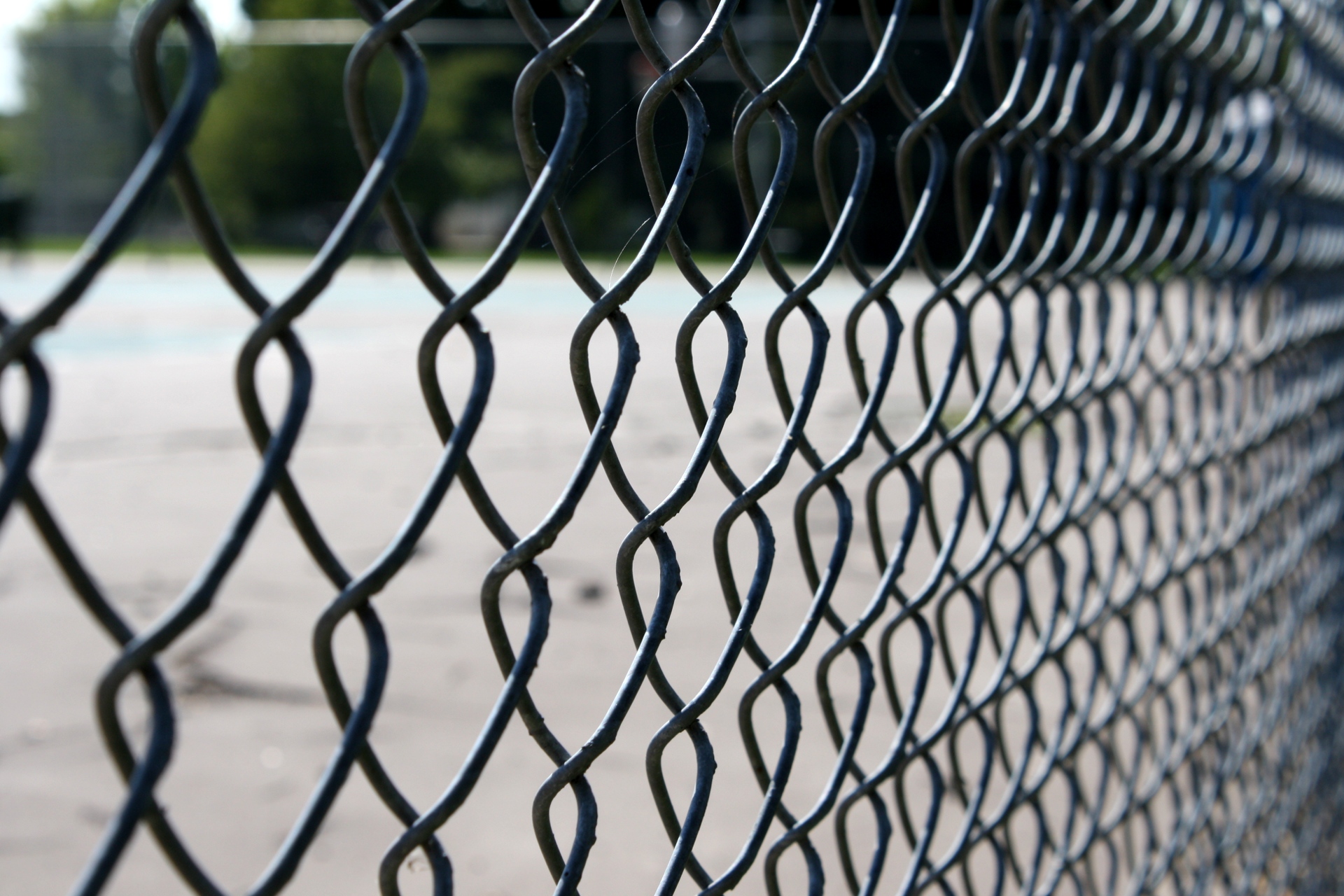Metallic fence photo