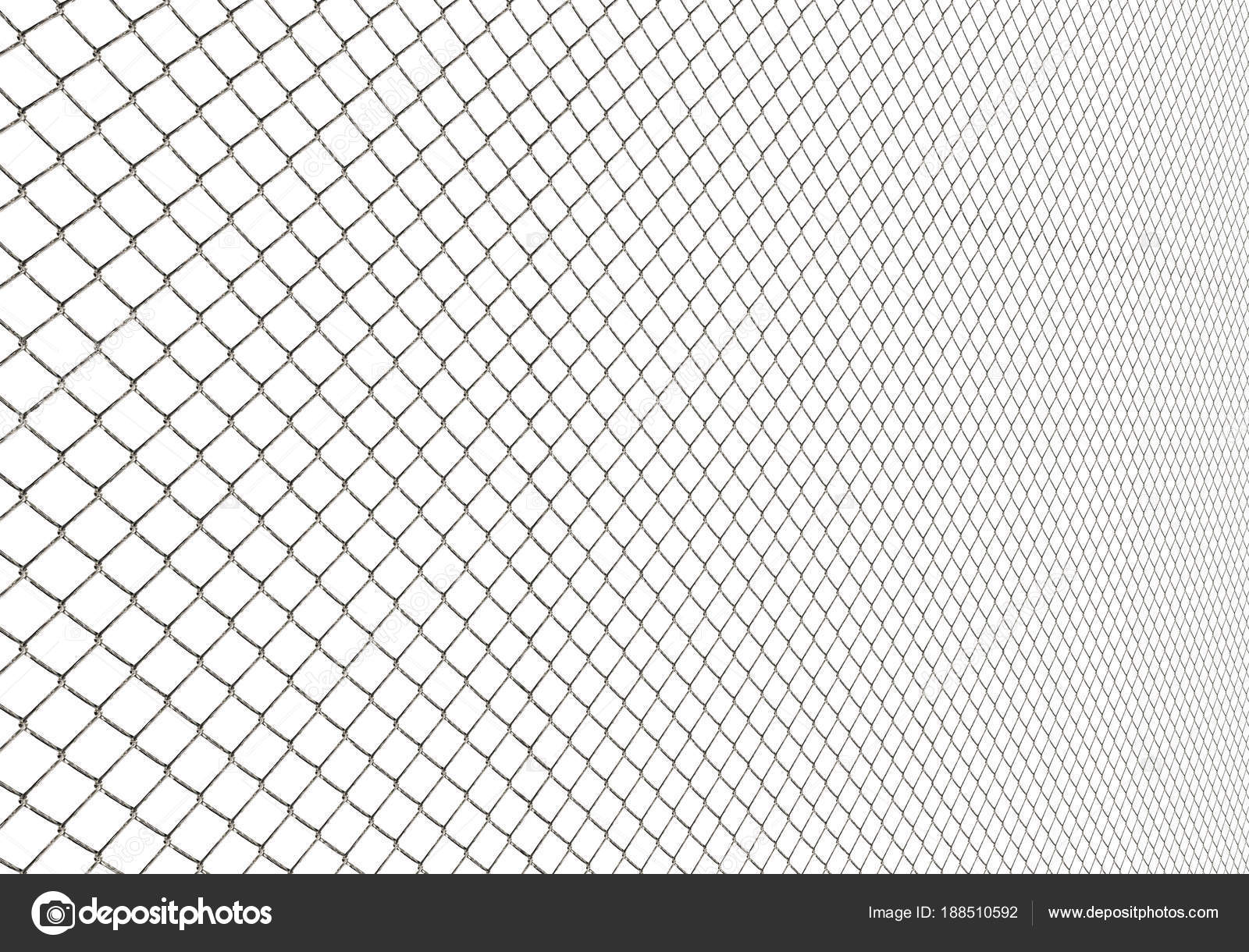 Metal Wire Fence on White Background Illustration — Stock Photo ...