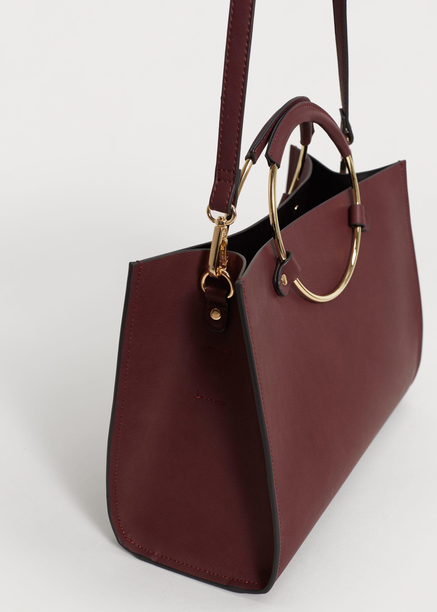 Lyst - Violeta By Mango Metallic Handle Shoulder Bag