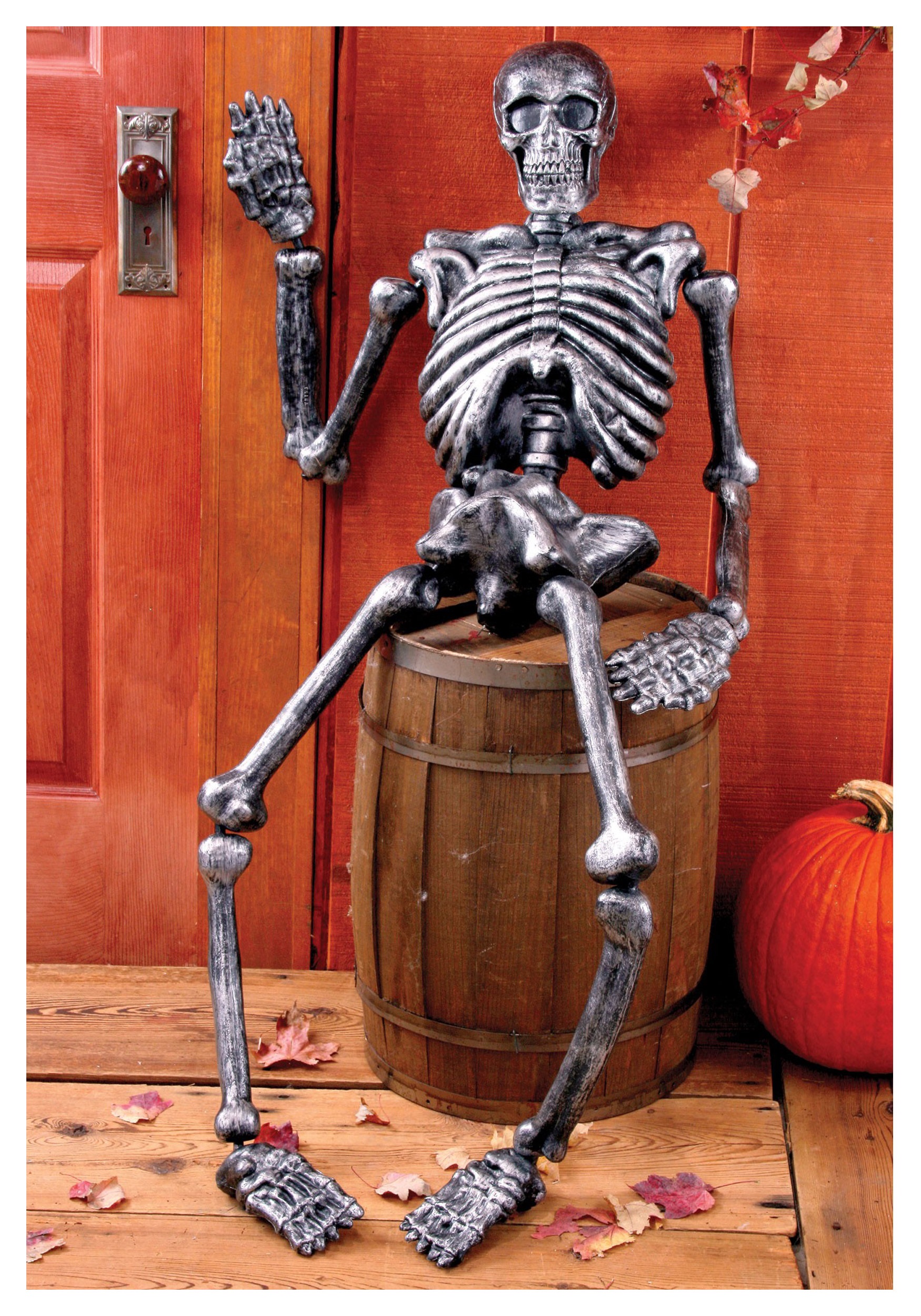 5 FT Metallic Skeleton - Halloween Costumes