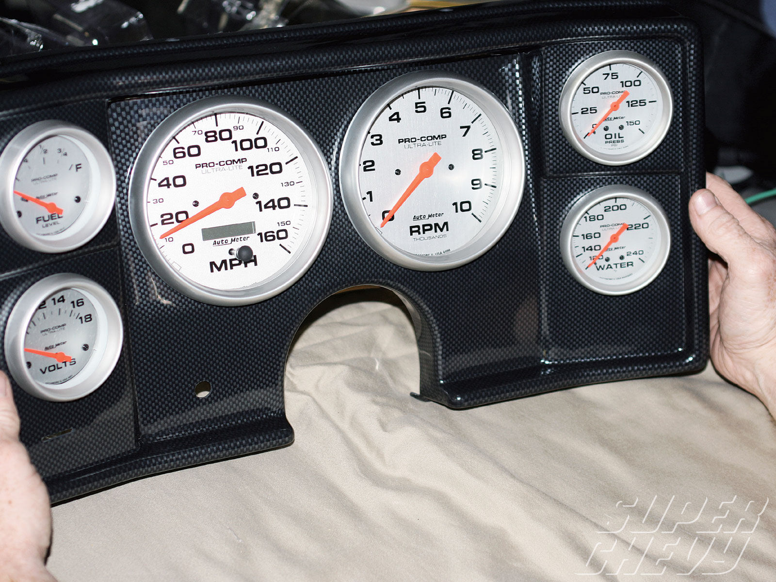 Classic Dash 6 Gauge Panel With Auto Meter Gauges - 1980 Chevy ...