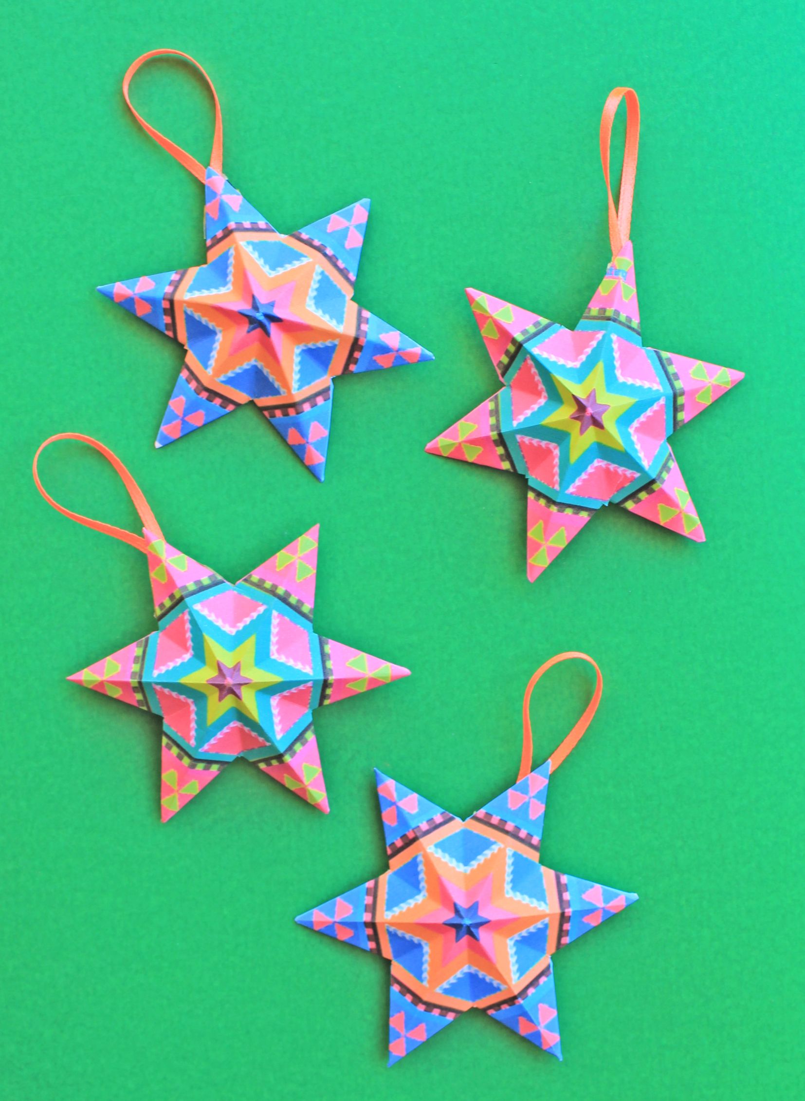 4 fun and easy to make mexican paper craft decorations! | Star ...