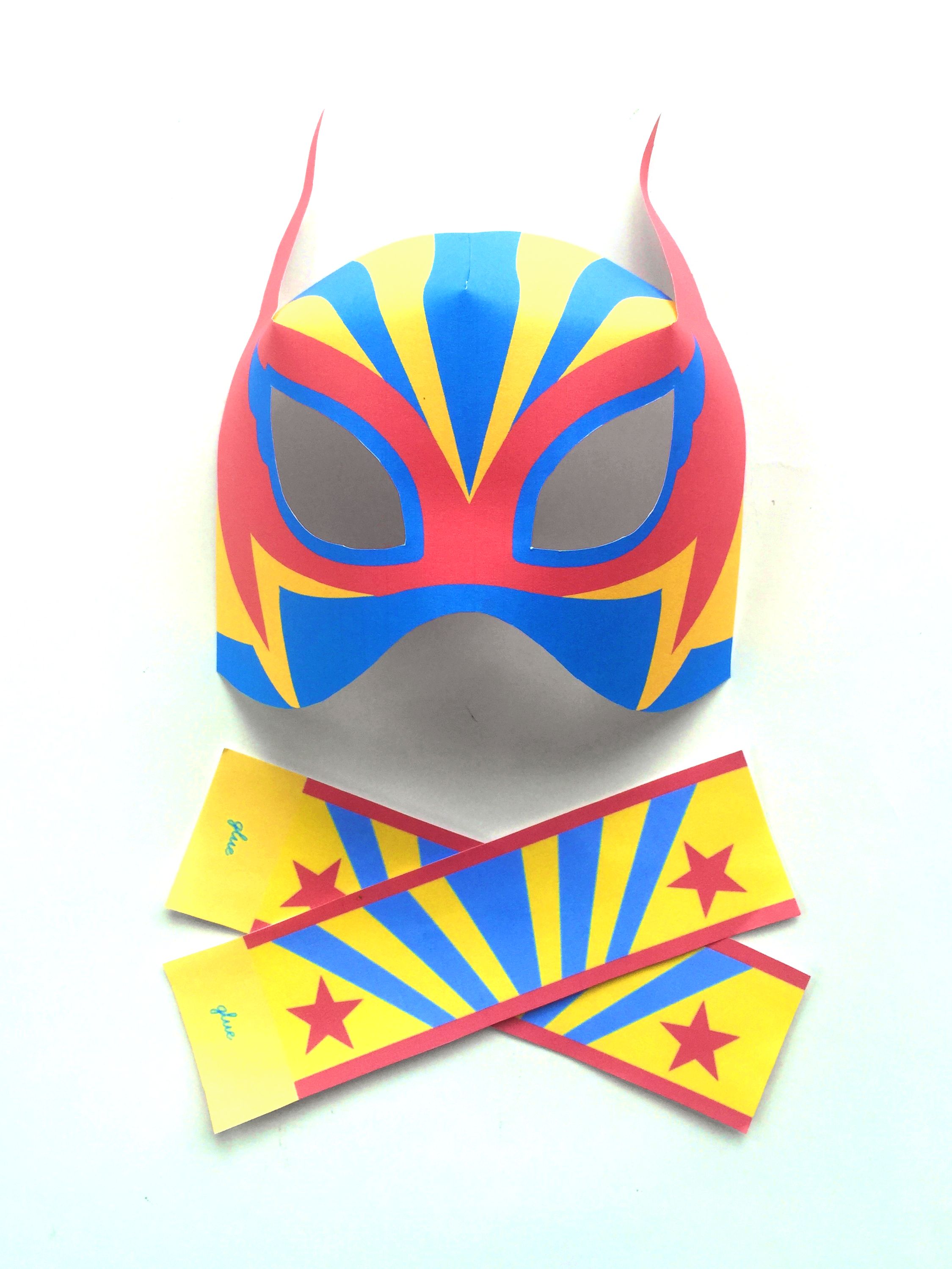 Be a Mexican wrestler | Paper mask, Lucha libre and Printable paper