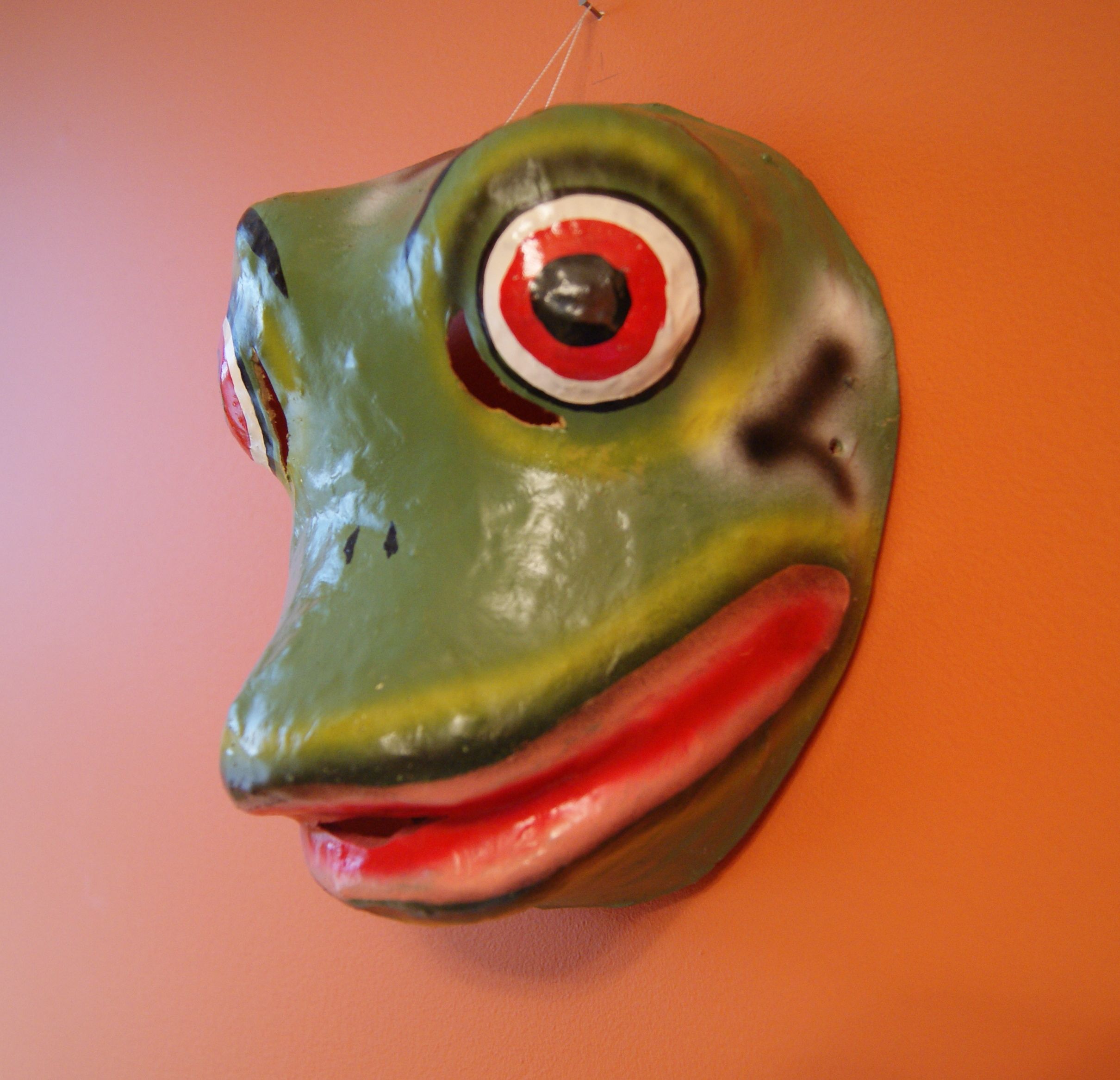 Paper Mache Frog Mask | mexican mask | Pinterest | Frog mask, Paper ...