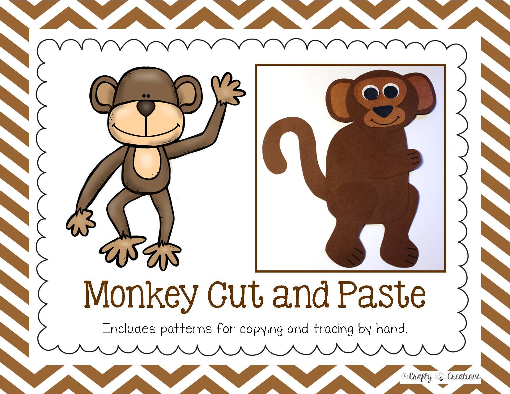 Monkey Craft | Monkey crafts and Construction paper