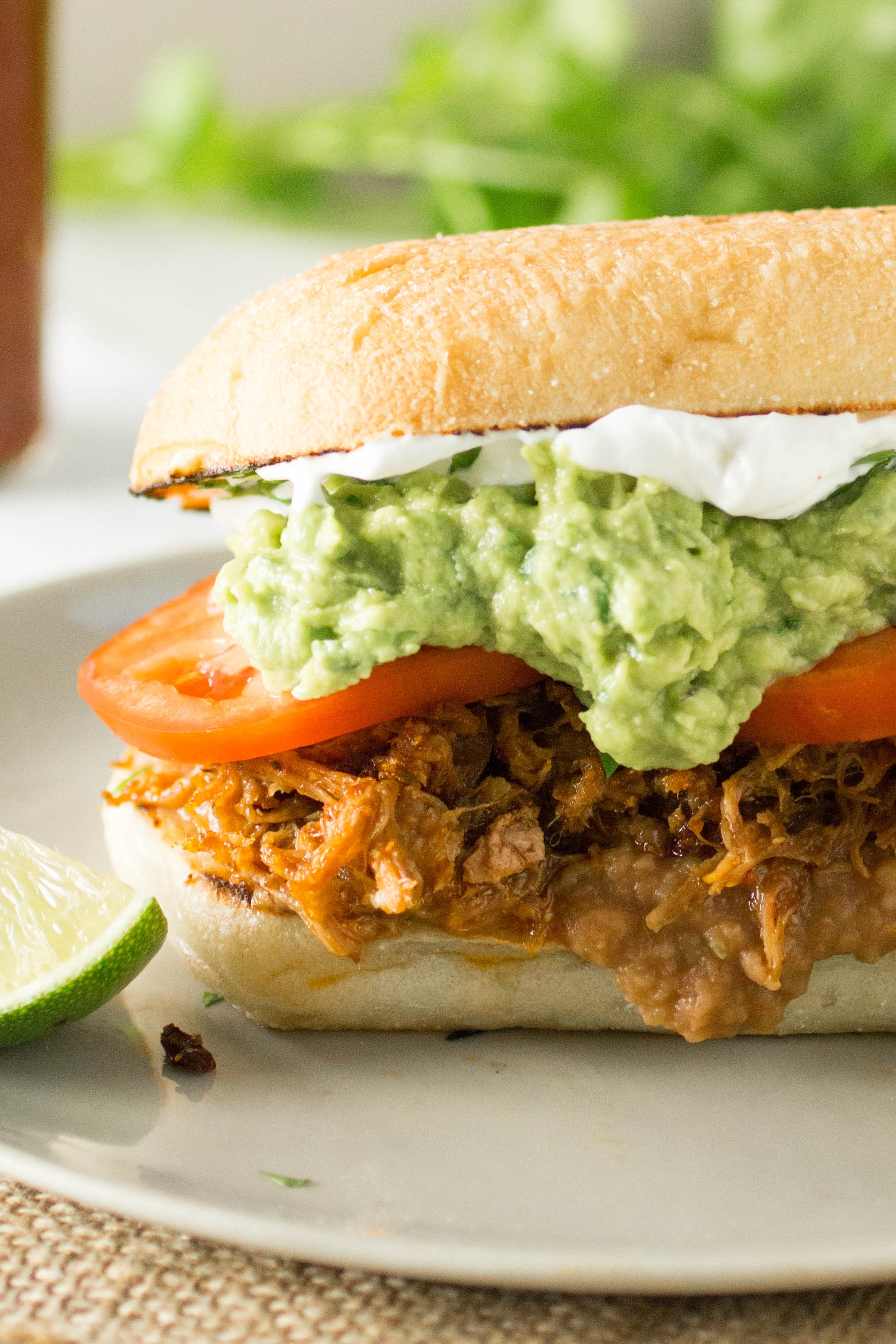 Pulled Pork Mexican Torta Sandwich - Chili Pepper Madness