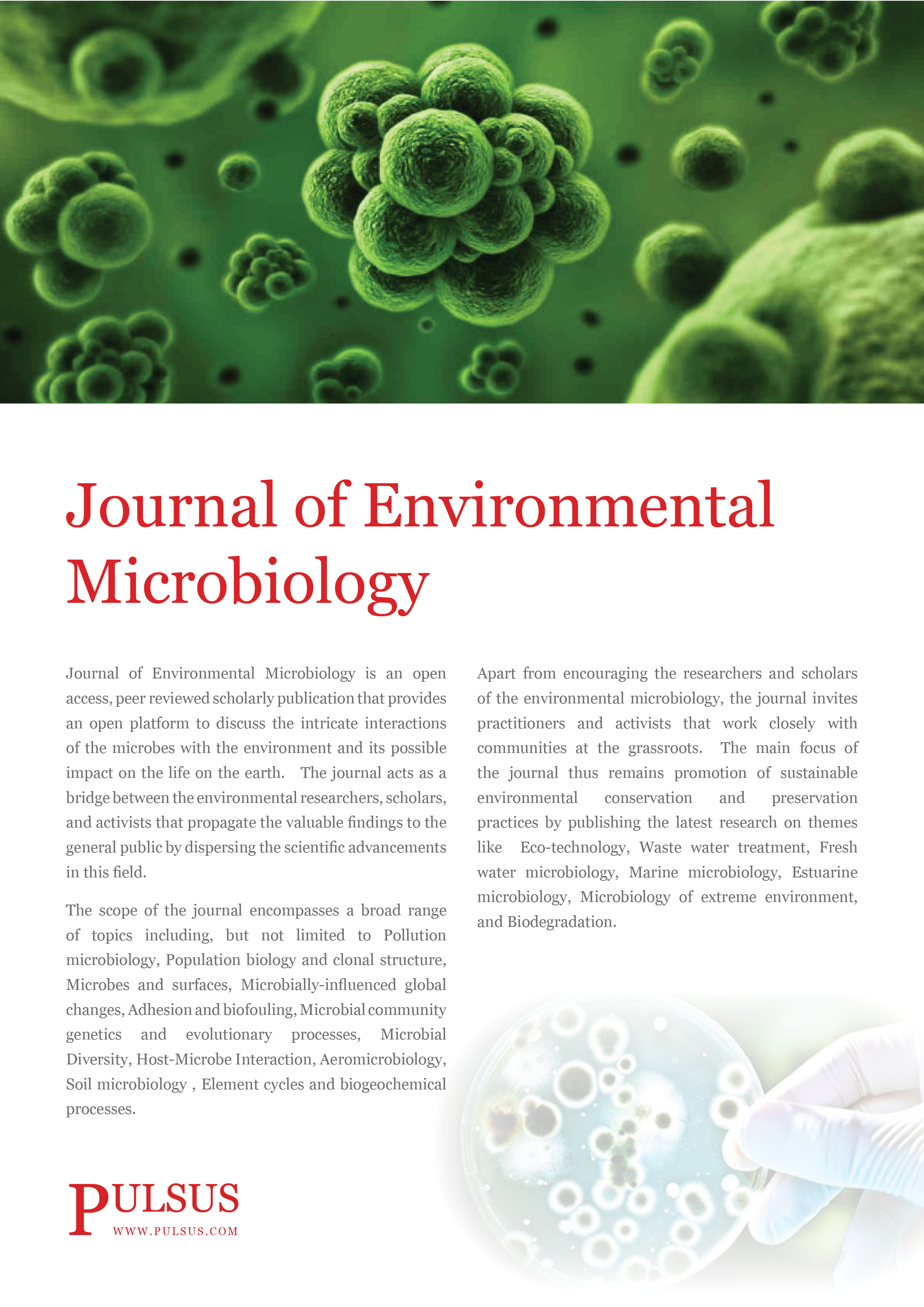 Journal of Microbiology and Biotechnology - Open Access Journals