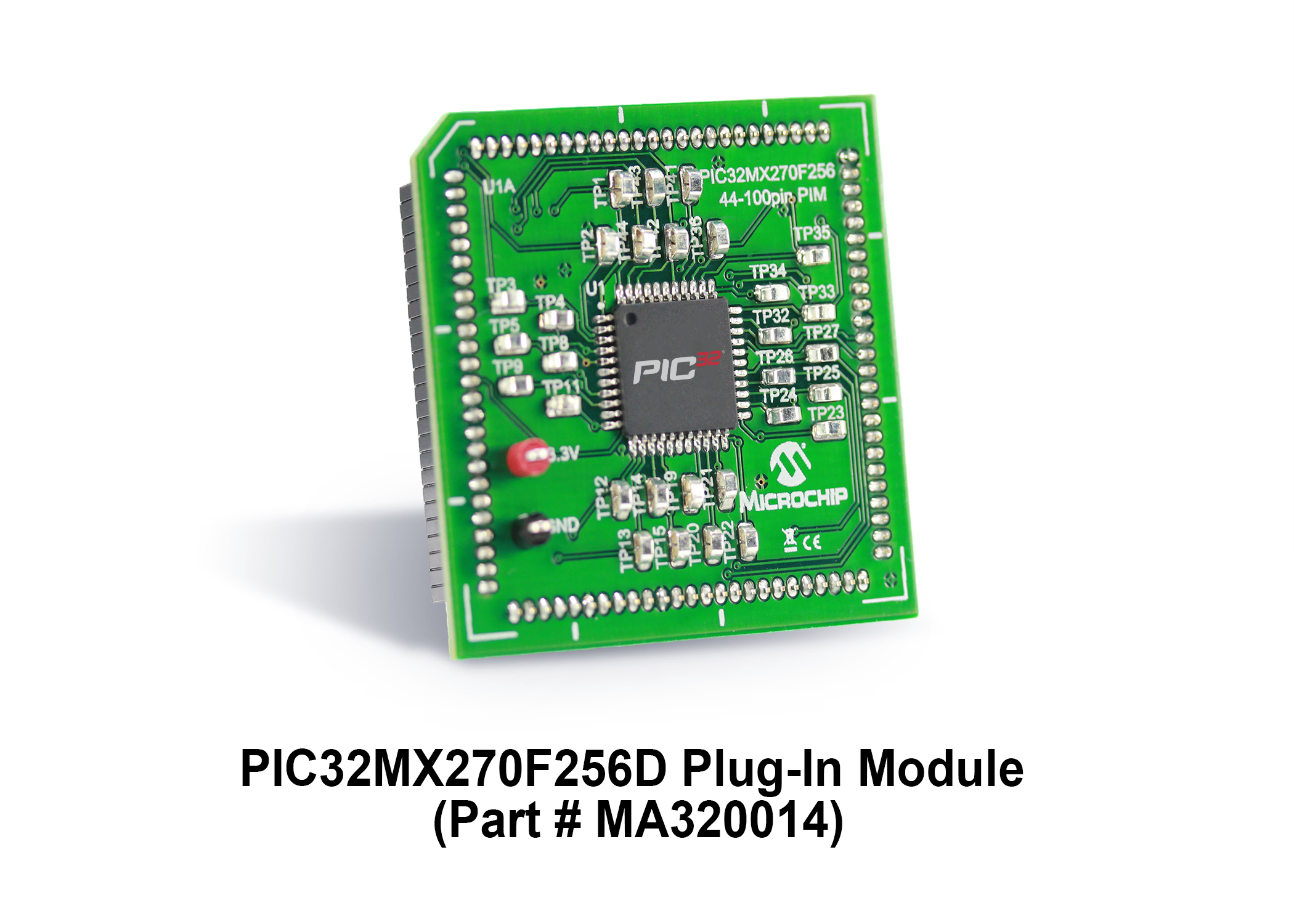 PIC32MX270F256D Plug In Module