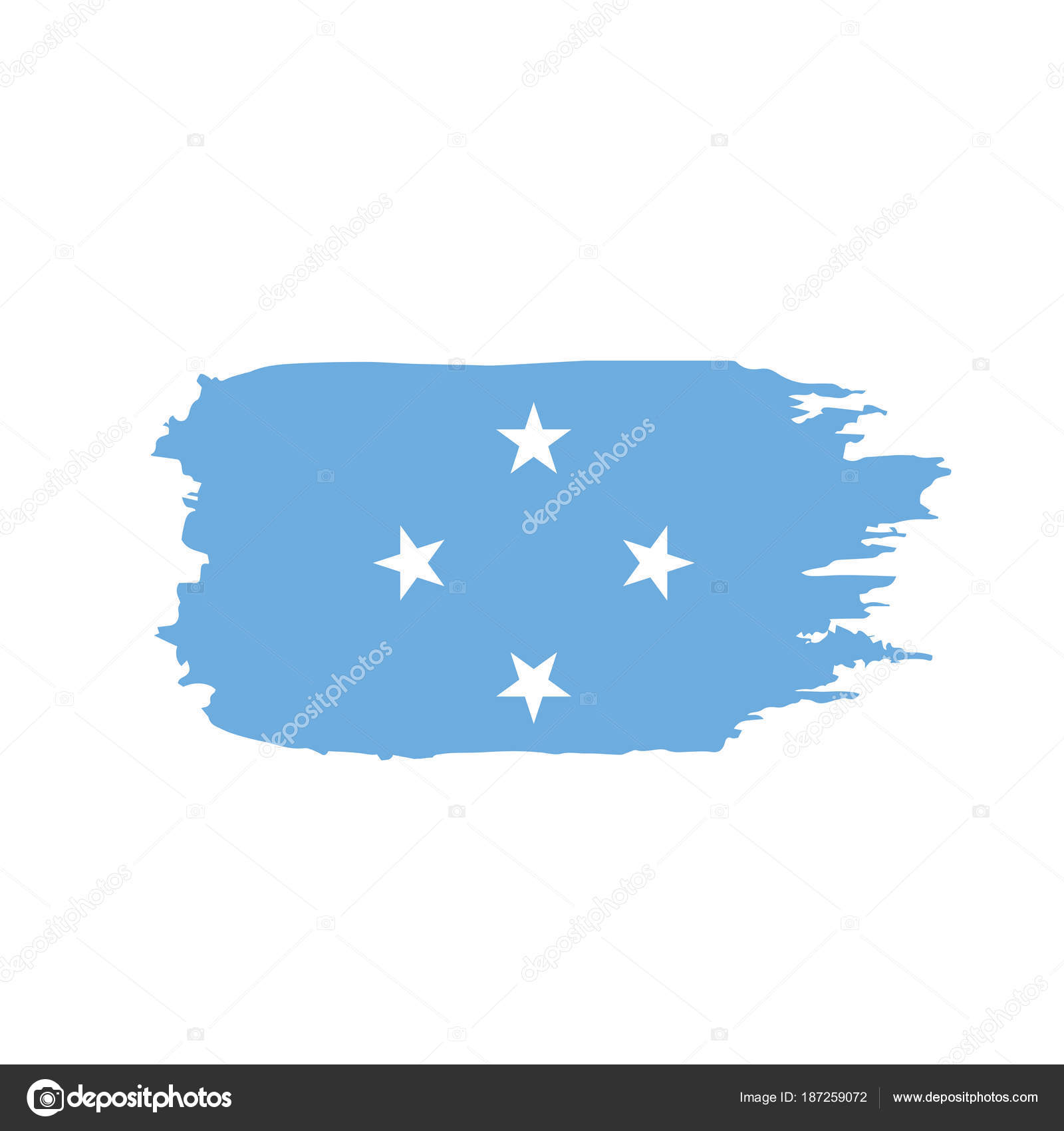 Federated States Micronesia flag — Stock Vector © artbutenkov #187259072