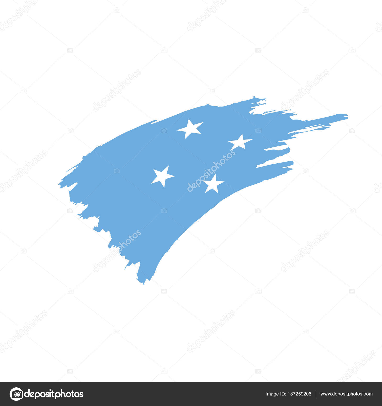 Federated States Micronesia flag — Stock Vector © artbutenkov #187259206