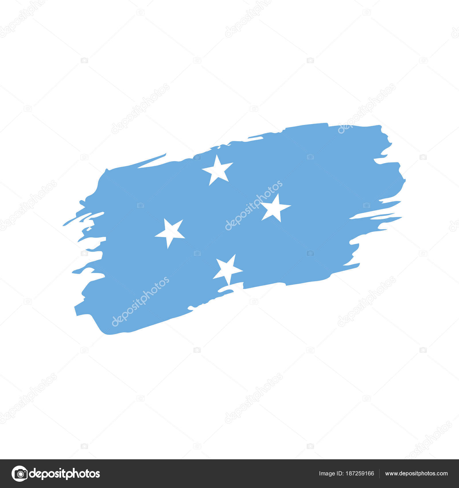 Federated States Micronesia flag — Stock Vector © artbutenkov #187259166
