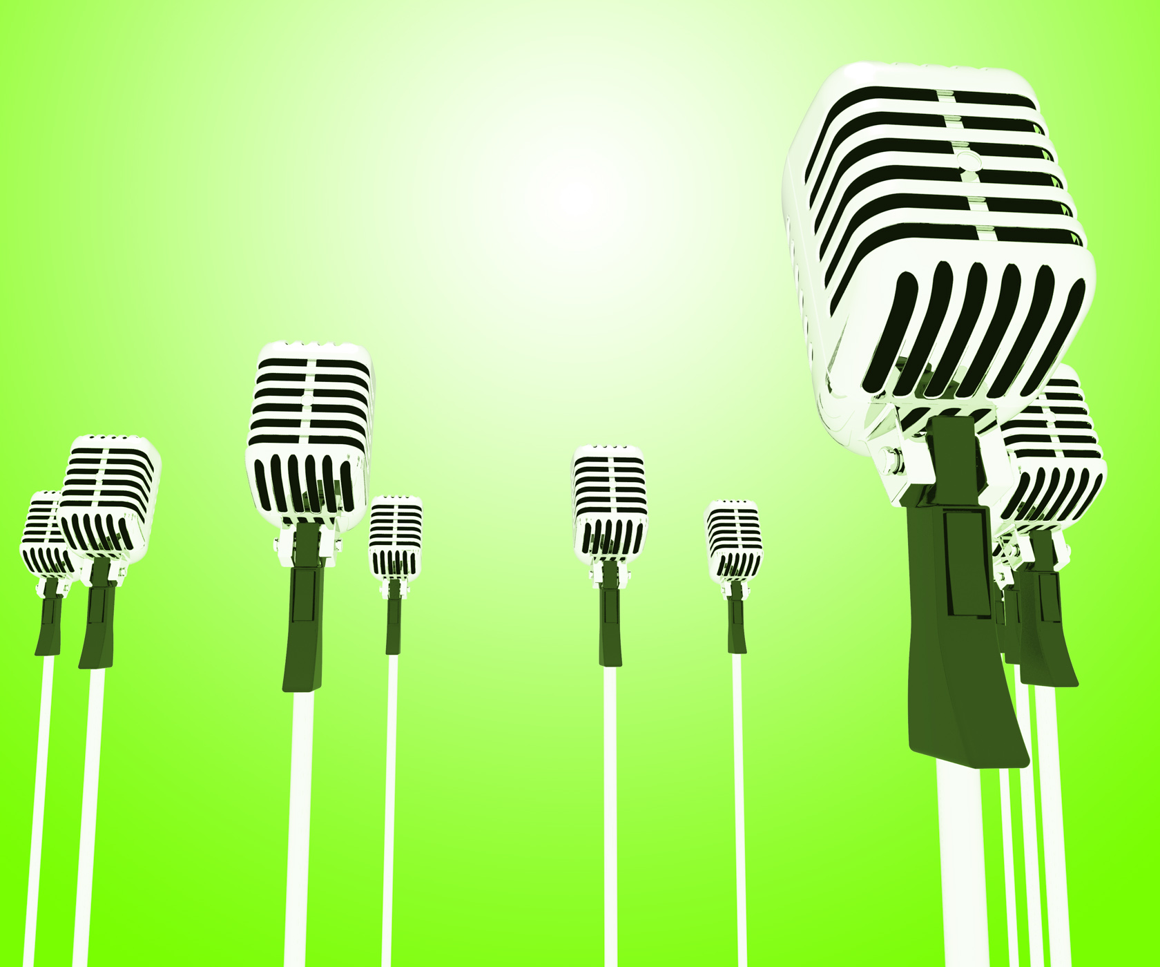Microphones mics shows musical group or concert photo