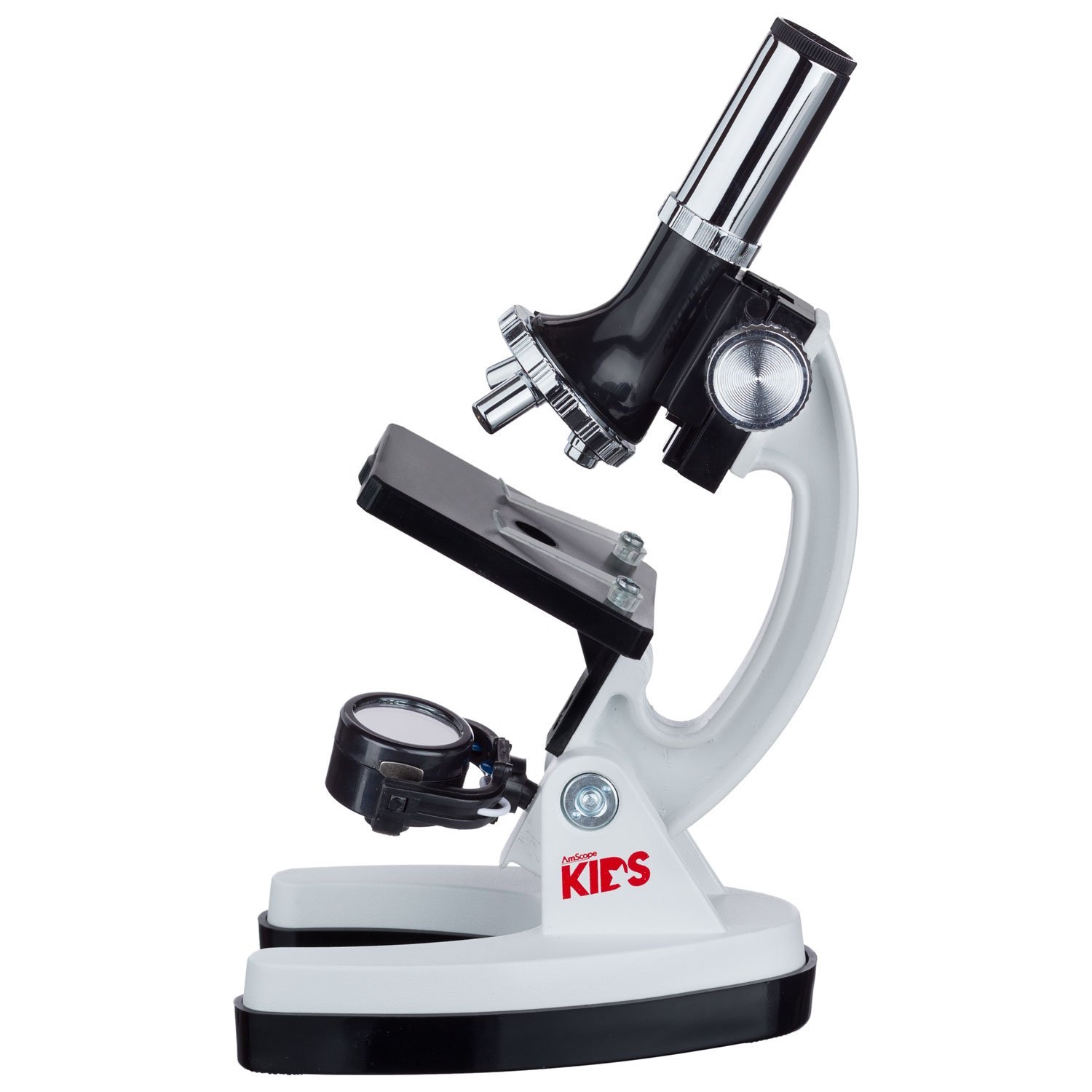 Amazon.com: AMSCOPE-KIDS M30-ABS-KT2-W Microscope Kit with Metal Arm ...