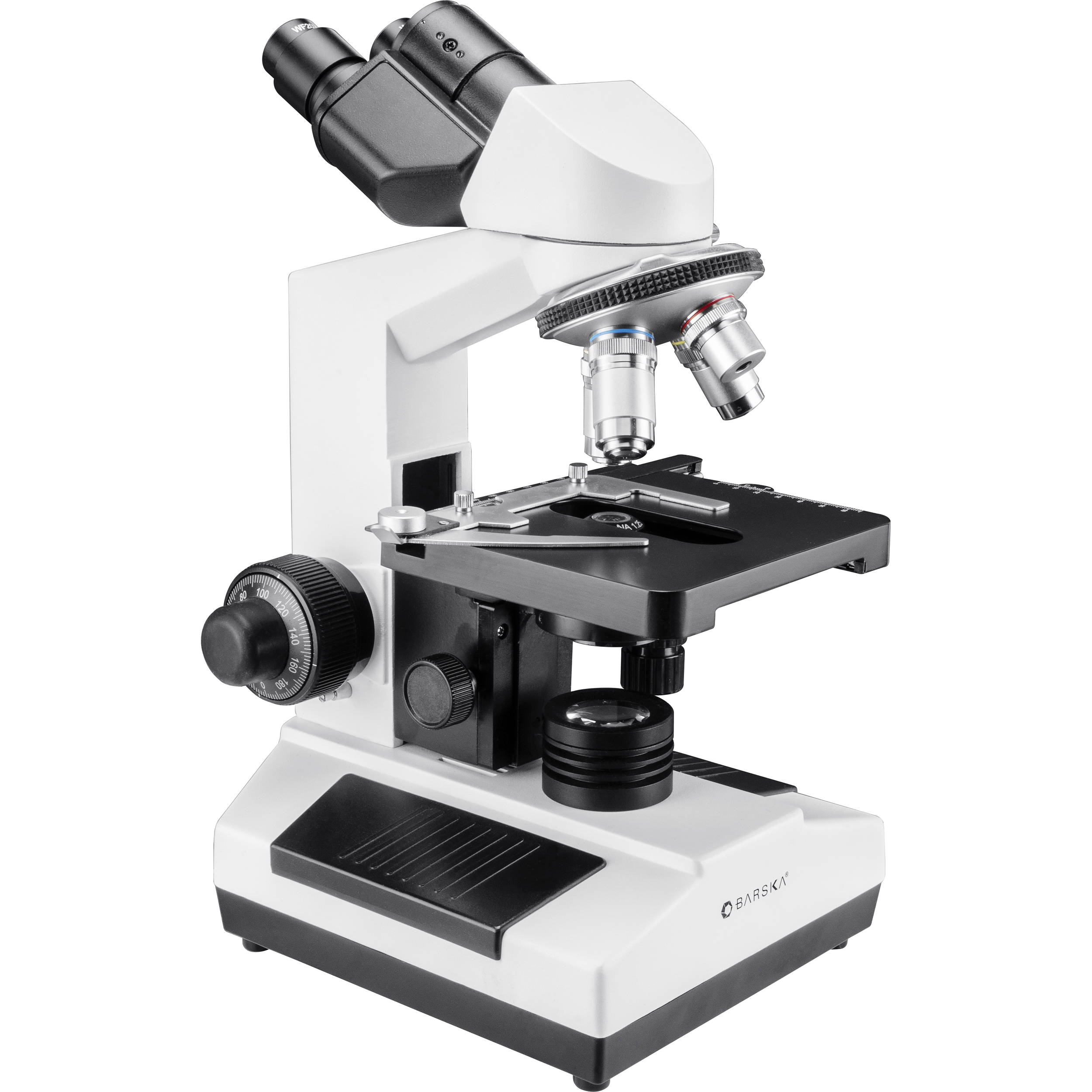 Barska AY13074 Binocular Compound Microscope (Gray-Black)