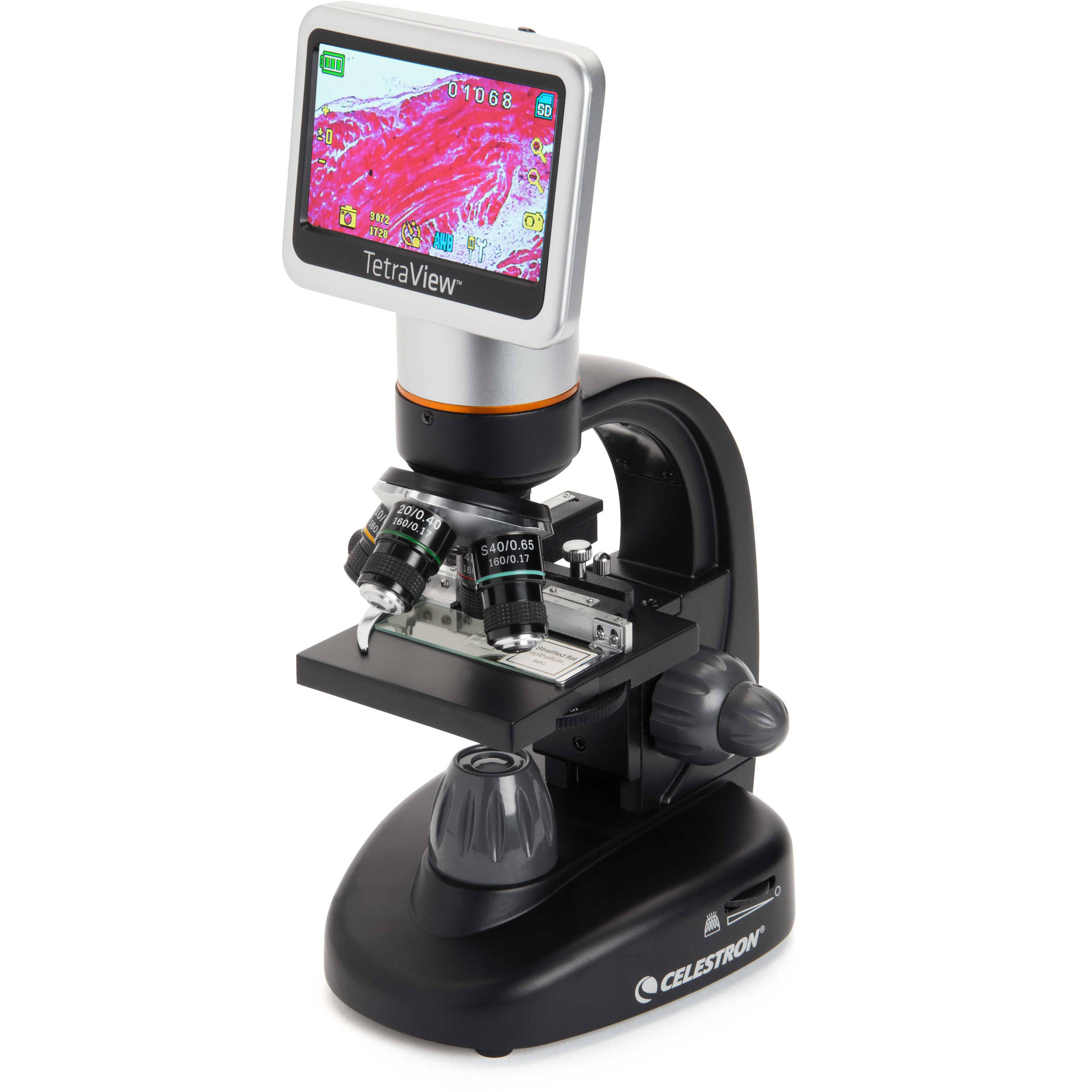 Celestron TetraView 5.0MP Cordless Digital Microscope 44347 B&H