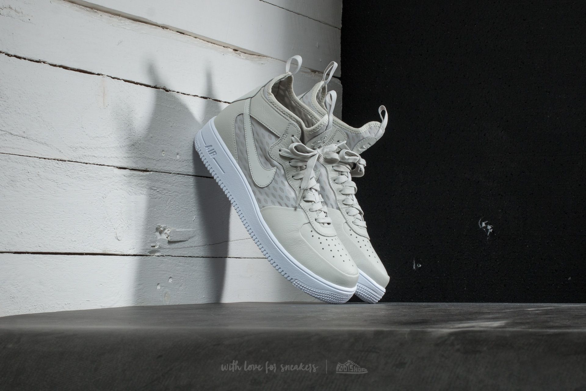 Nike Air Force 1 Ultraforce Mid Light Bone/ Light Bone-White | Footshop