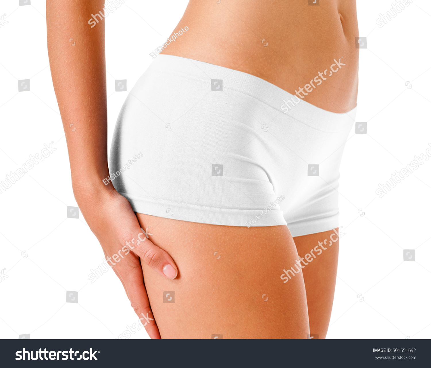 Young Woman Fitness Model Midsection On Stock Photo 501551692 ...